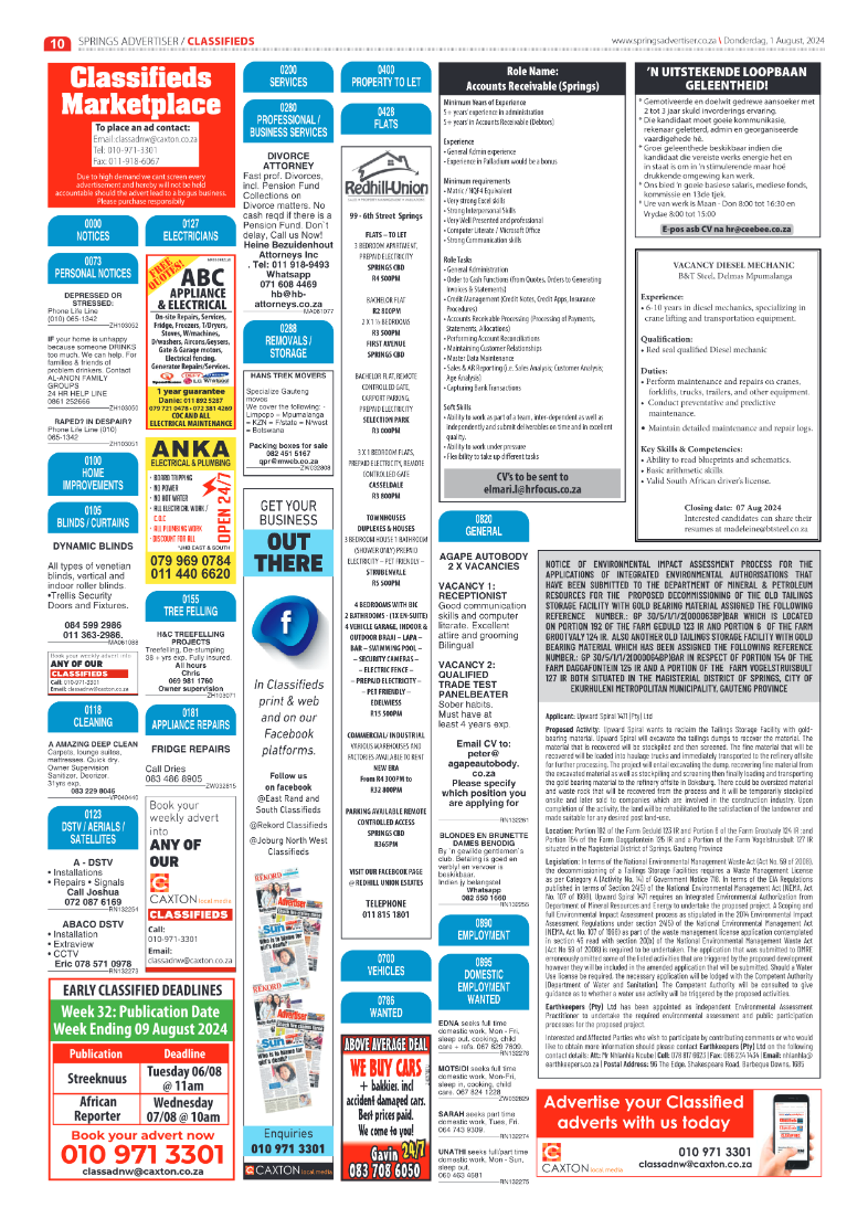 Springs Advertiser 1 August 2024 page 18