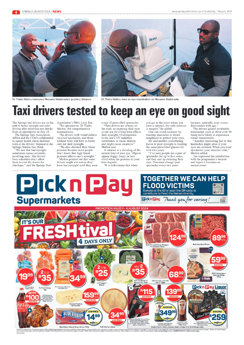 Springs Advertiser 1 August 2024 page 4