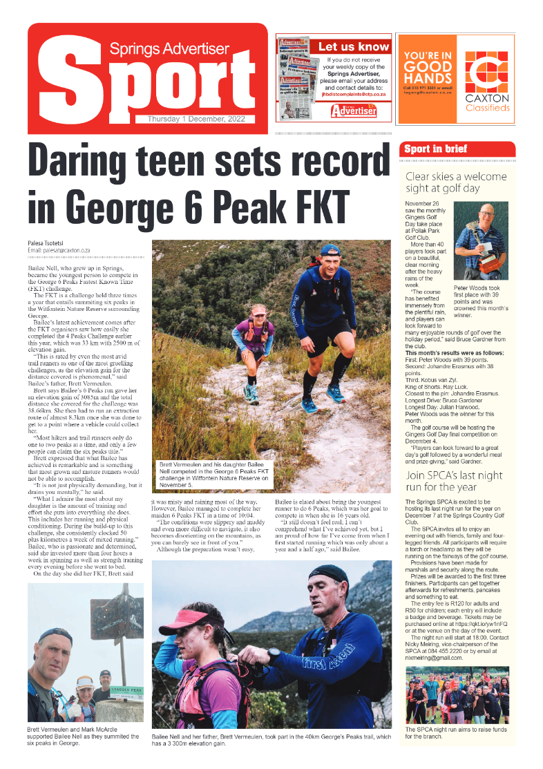 Springs Advertiser 1 Dec 2022 page 12