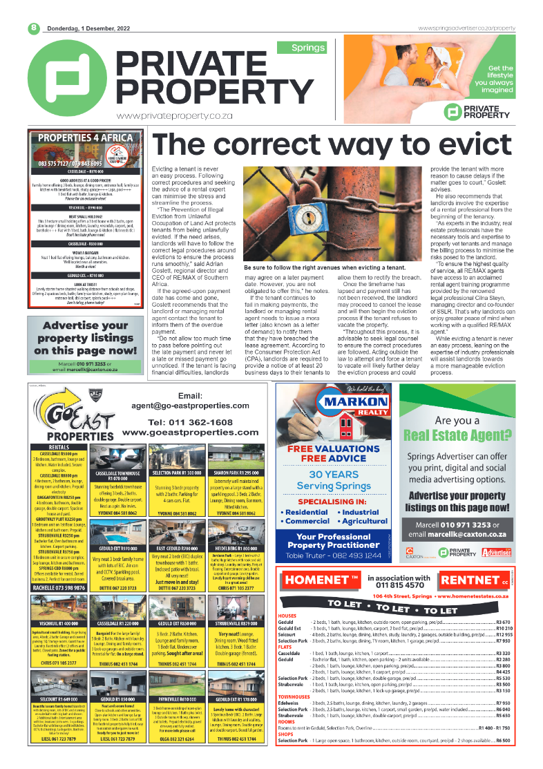 Springs Advertiser 1 Dec 2022 page 8