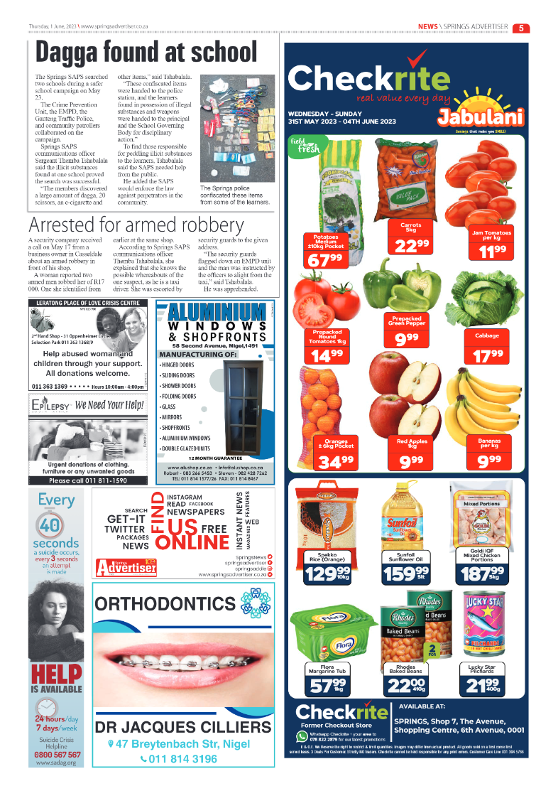Springs Advertiser 1 June 2023 page 5