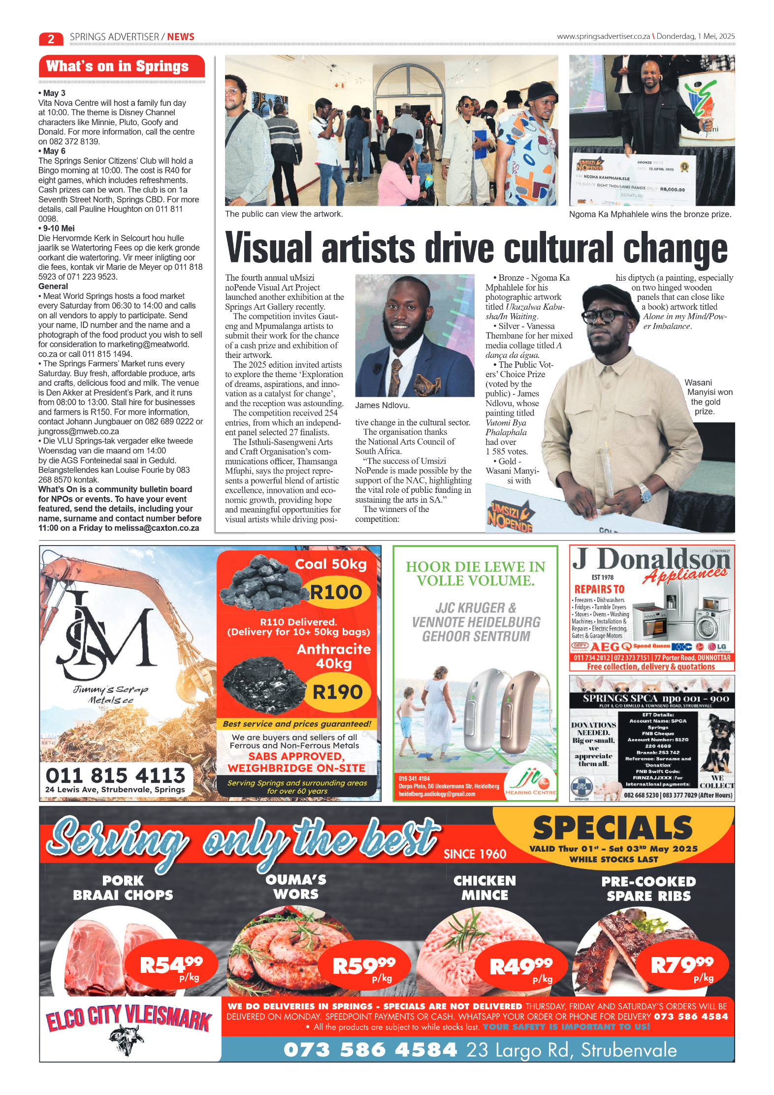 Springs Advertiser 1 May 2025 page 2