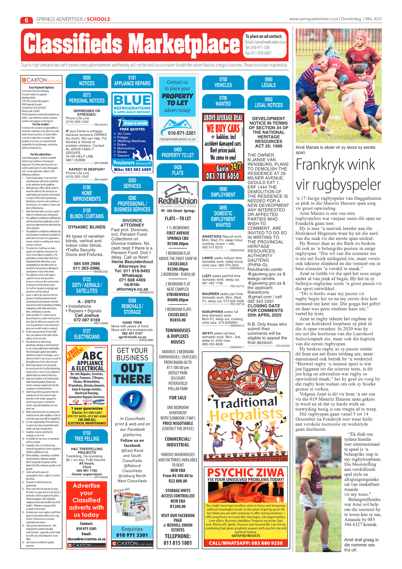 Springs Advertiser 1 May 2025 page 6