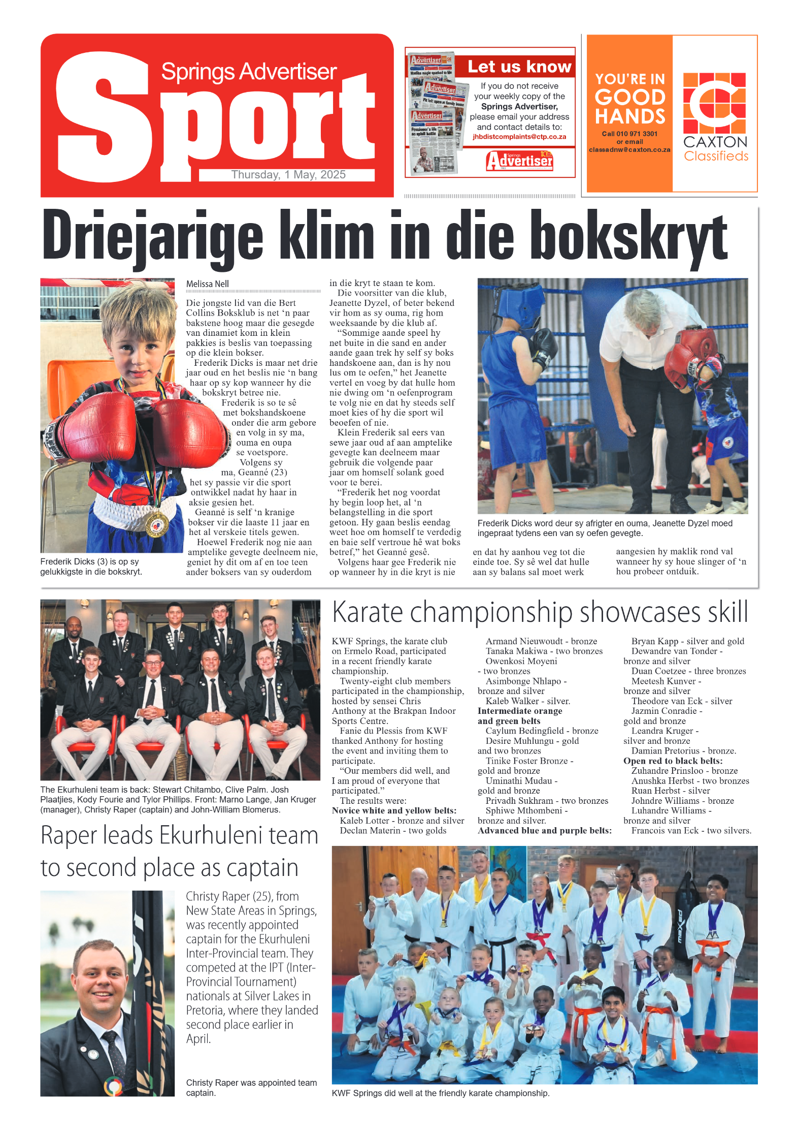 Springs Advertiser 1 May 2025 page 8