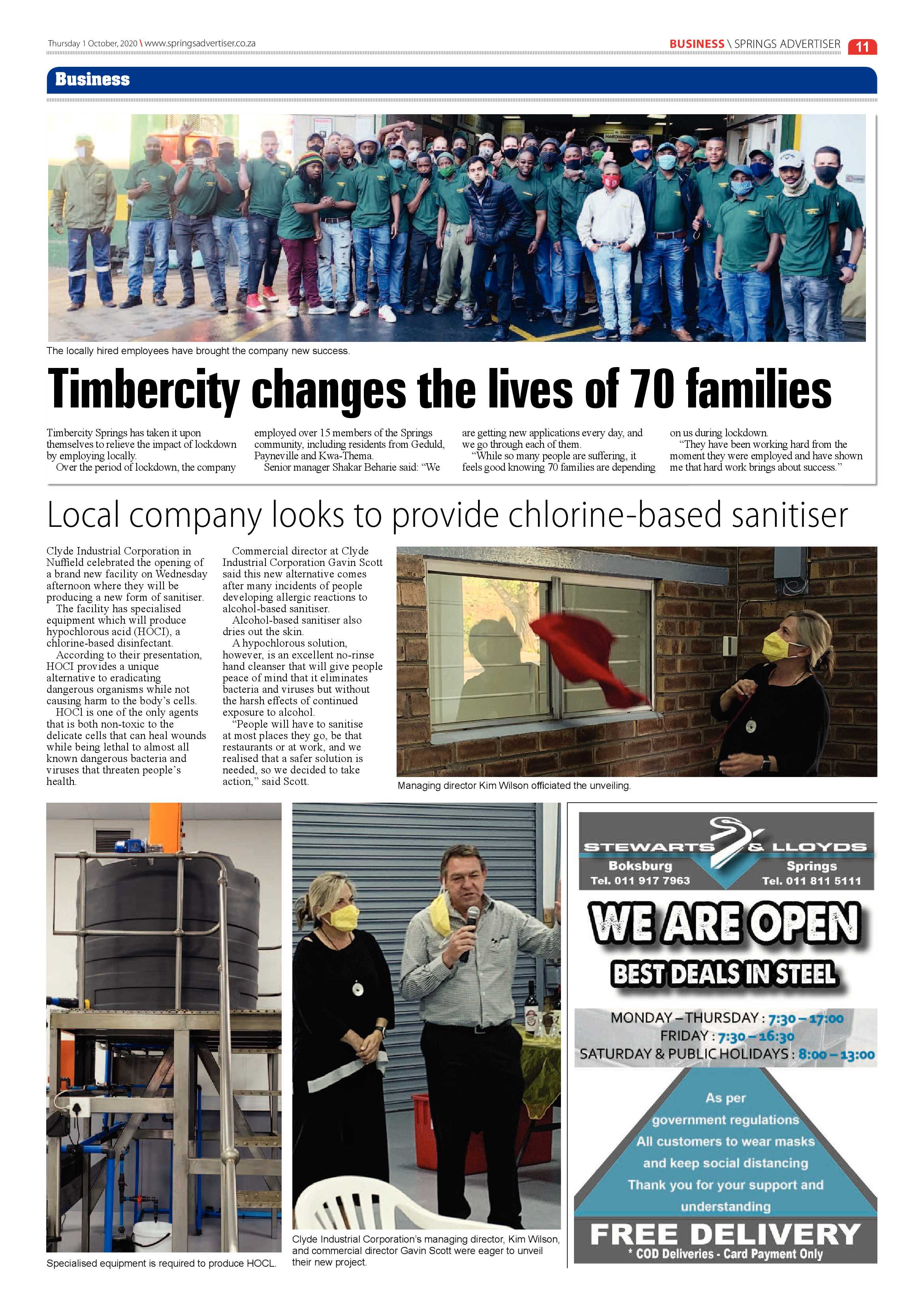 Springs Advertiser 1 October 2020 page 11