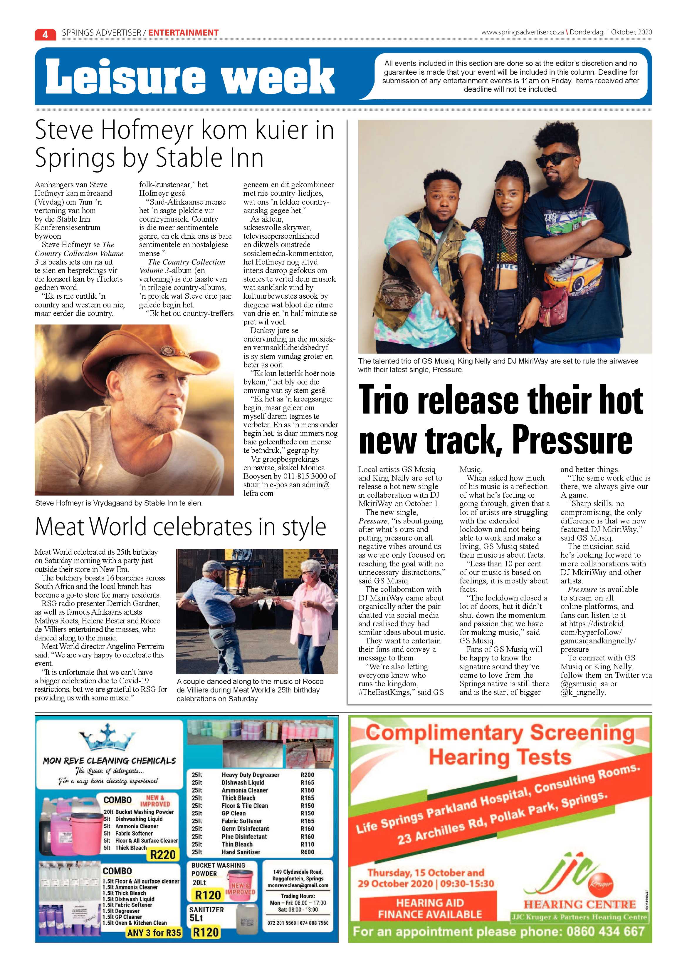 Springs Advertiser 1 October 2020 page 4