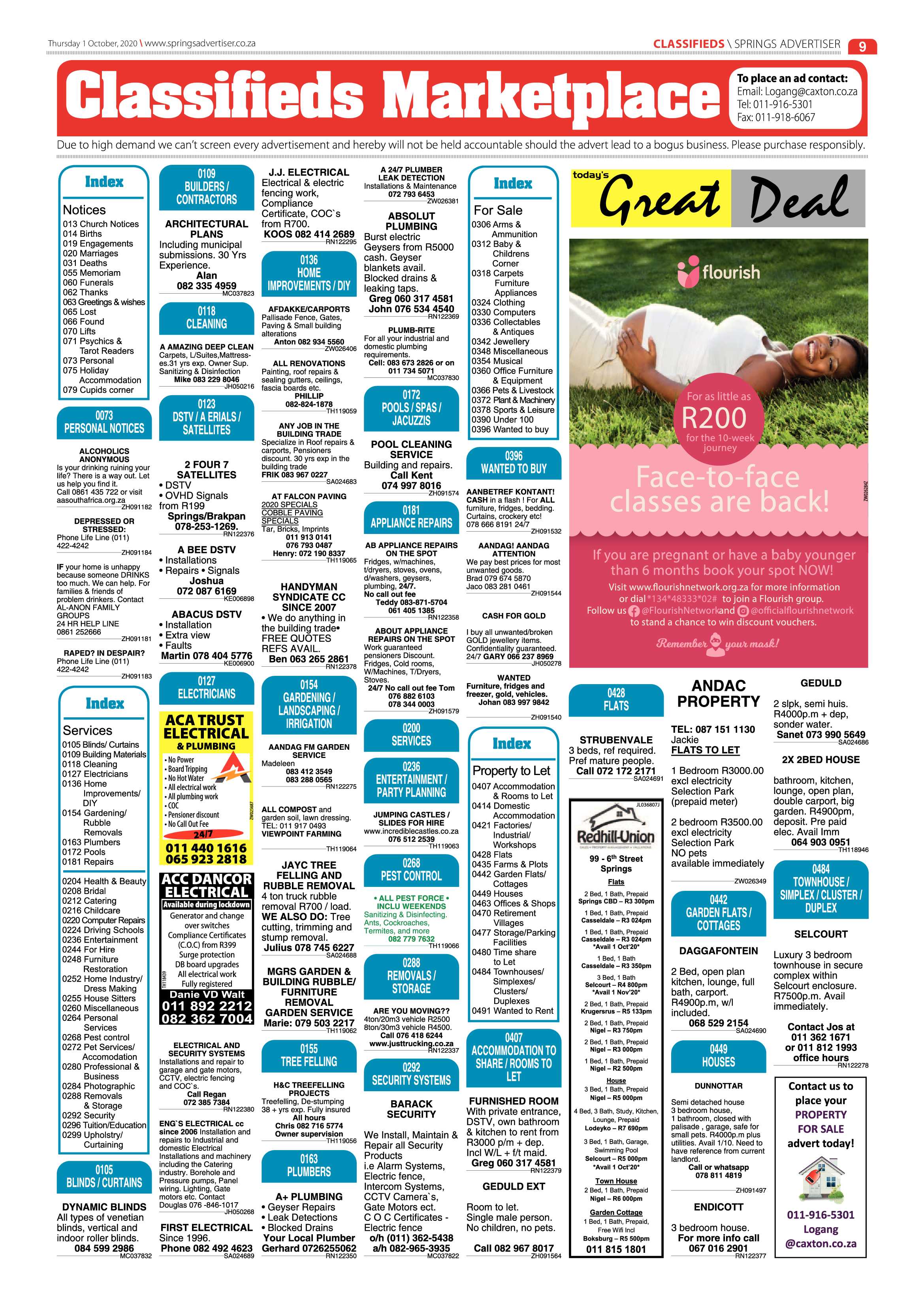 Springs Advertiser 1 October 2020 page 9