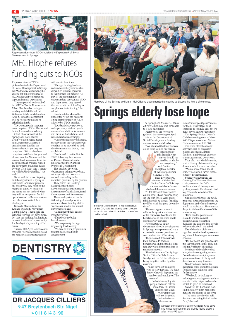 Springs Advertiser 20 April 2023 page 6