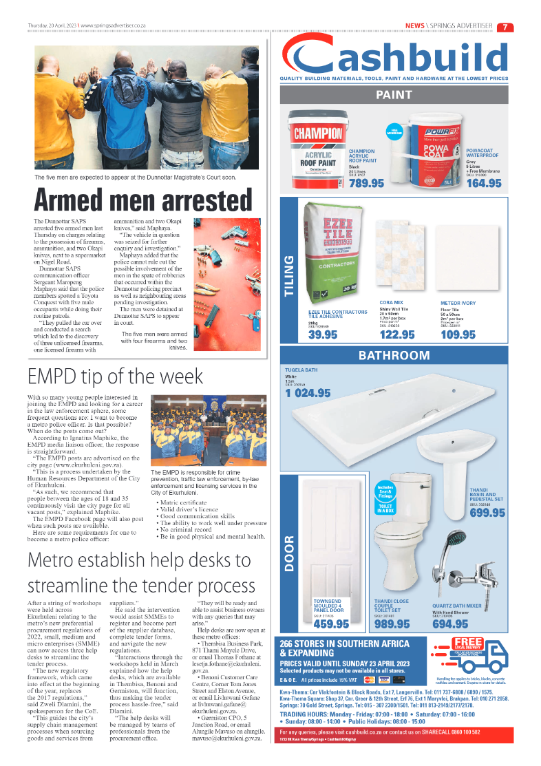 Springs Advertiser 20 April 2023 page 7