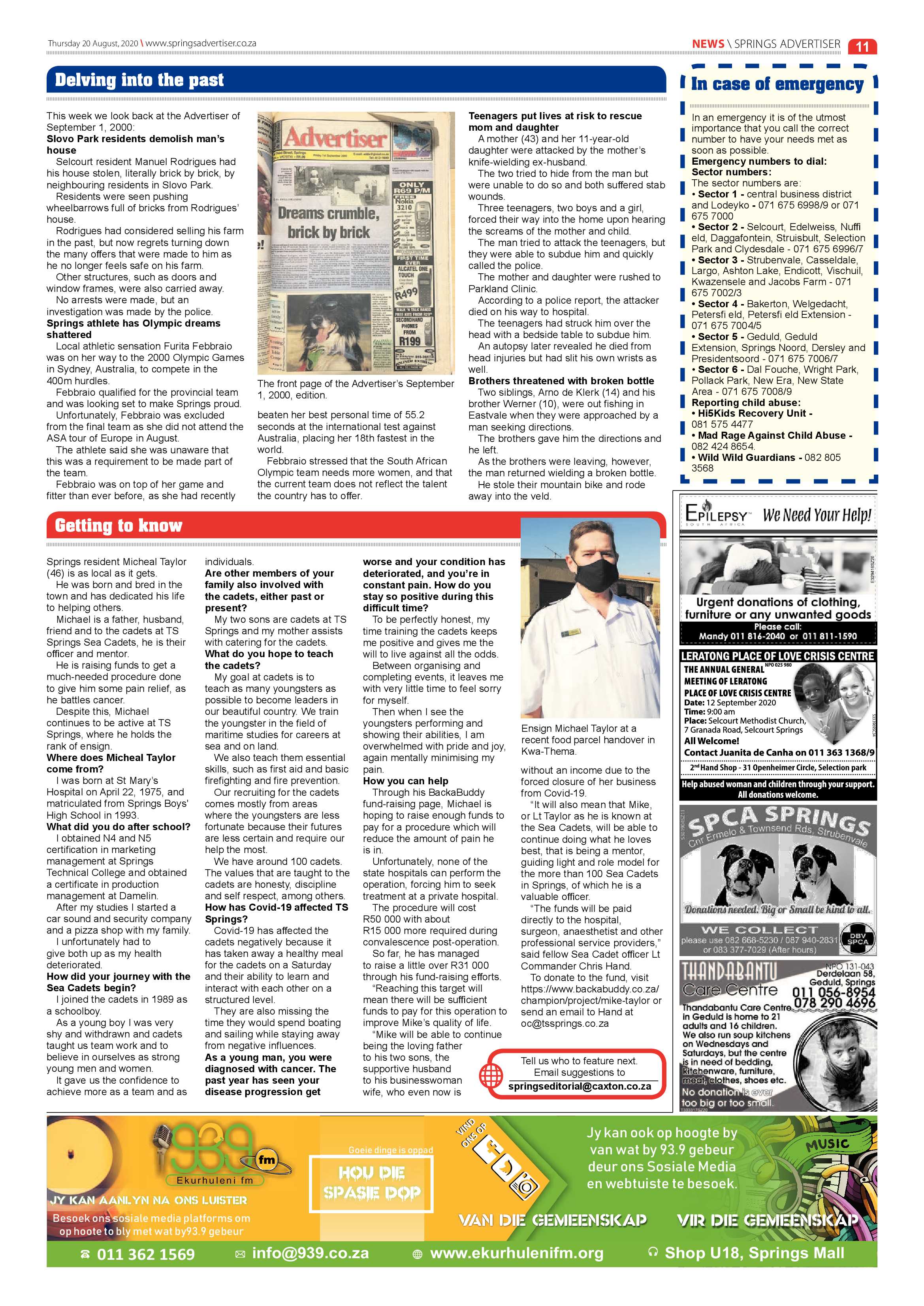 Springs Advertiser 20 August 2020 page 11