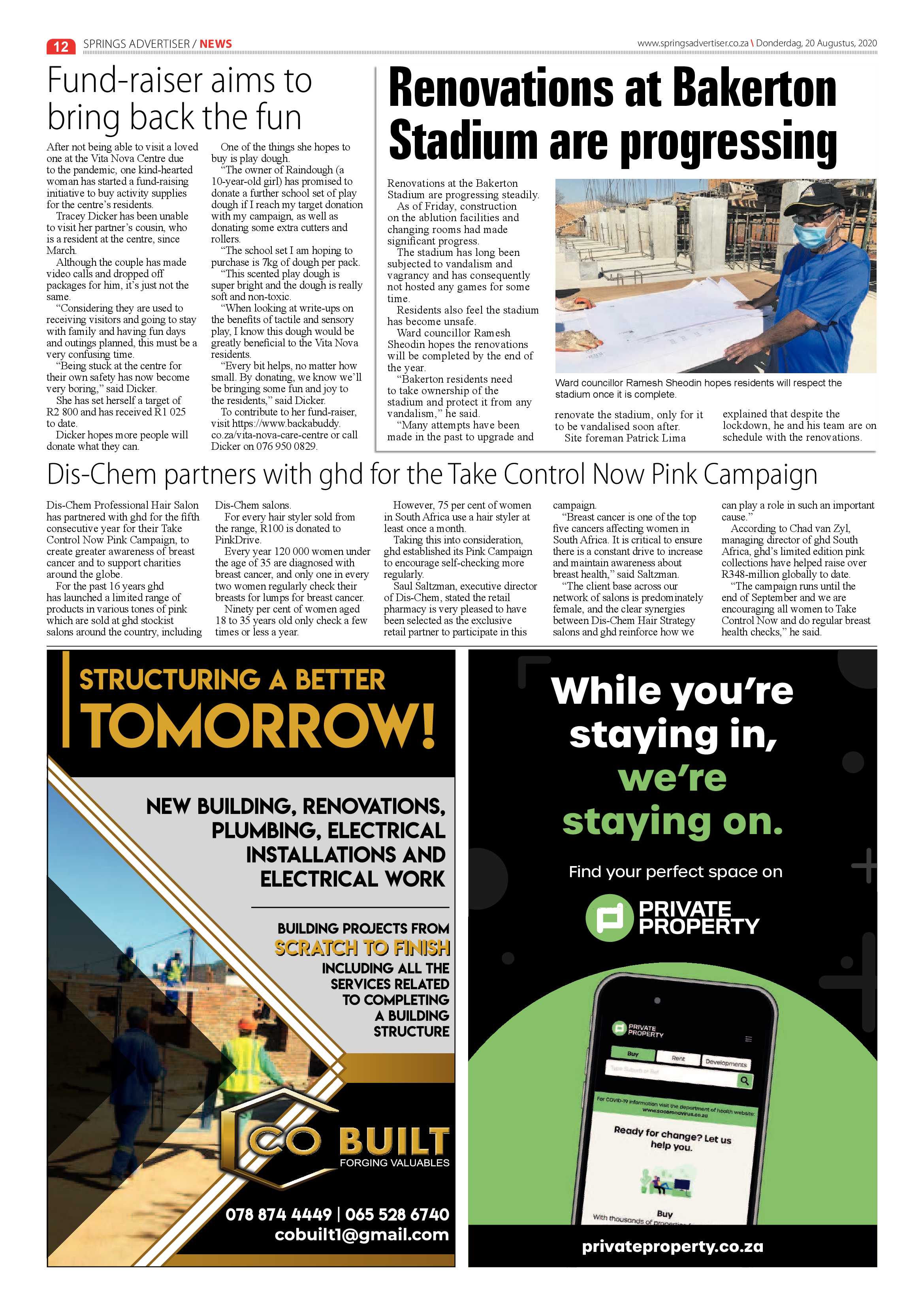 Springs Advertiser 20 August 2020 page 12