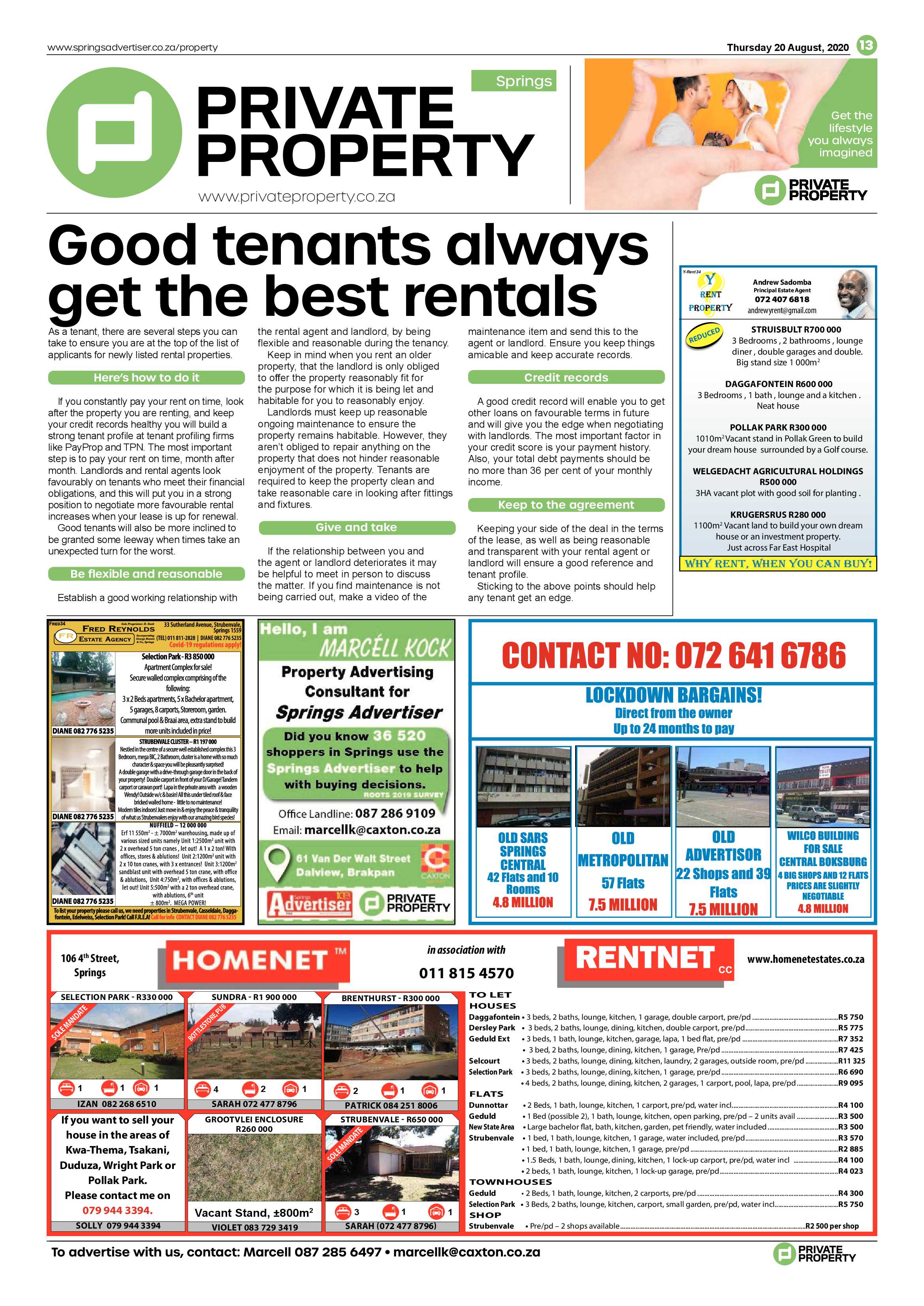 Springs Advertiser 20 August 2020 page 13