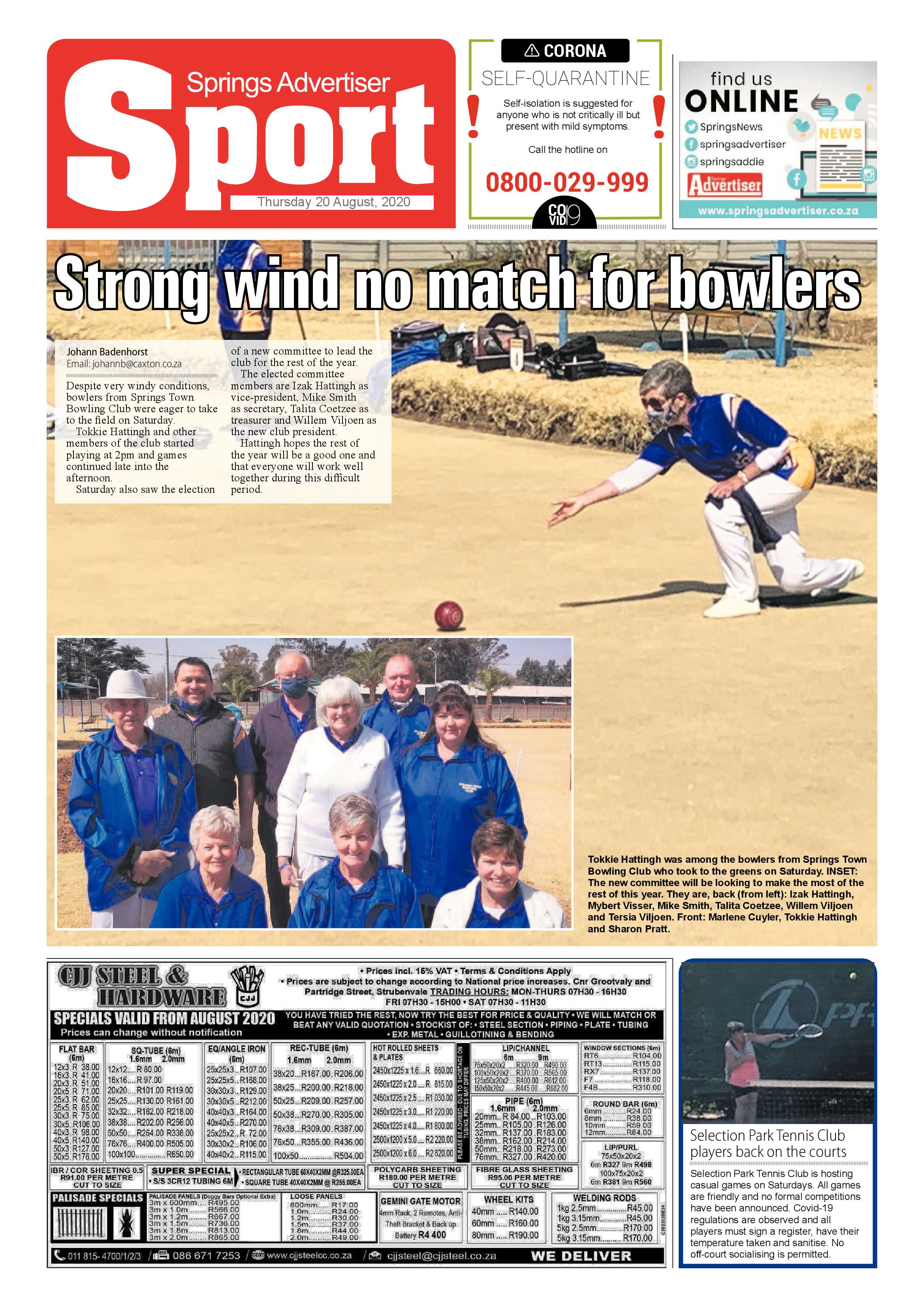 Springs Advertiser 20 August 2020 page 16