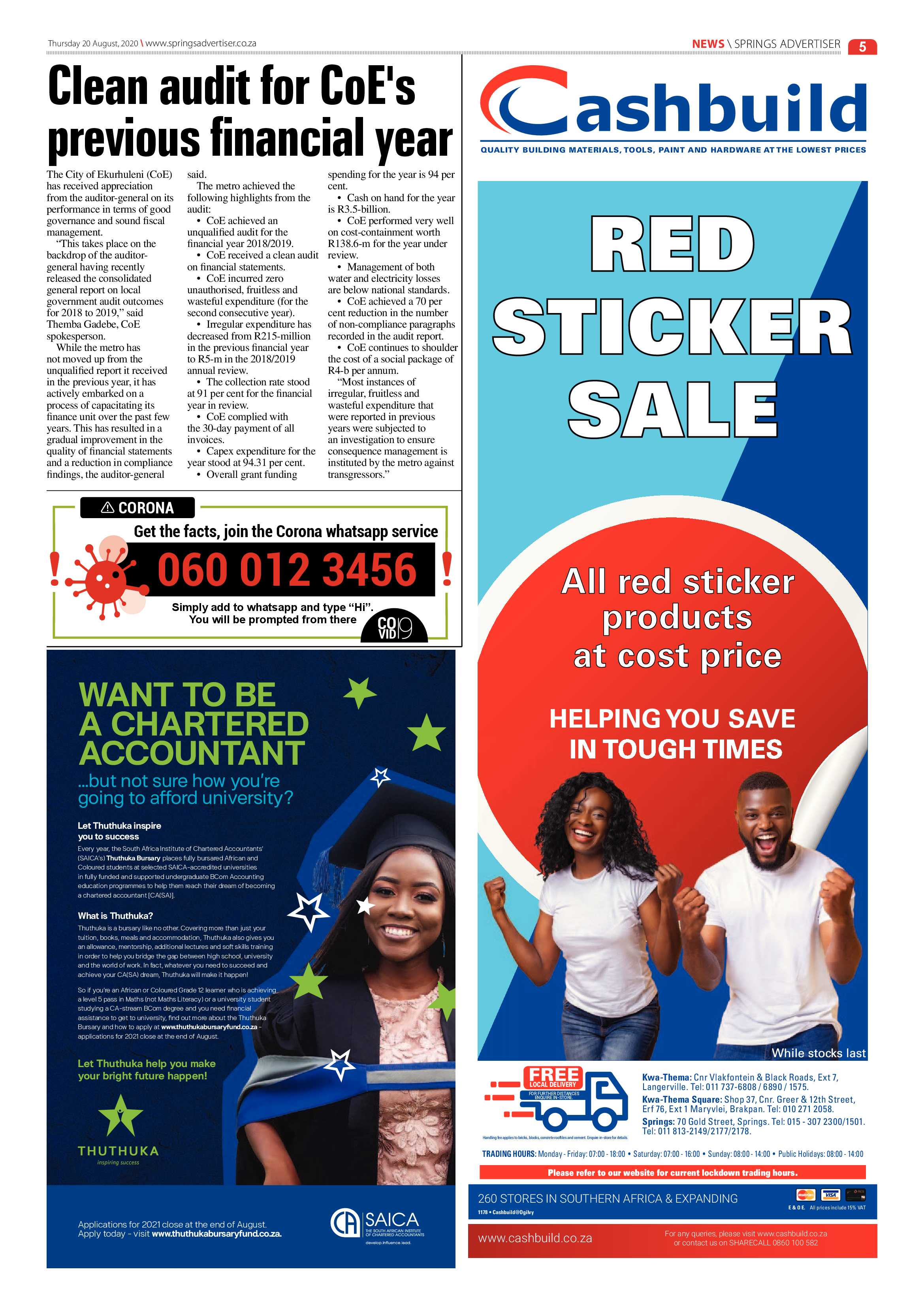 Springs Advertiser 20 August 2020 page 5