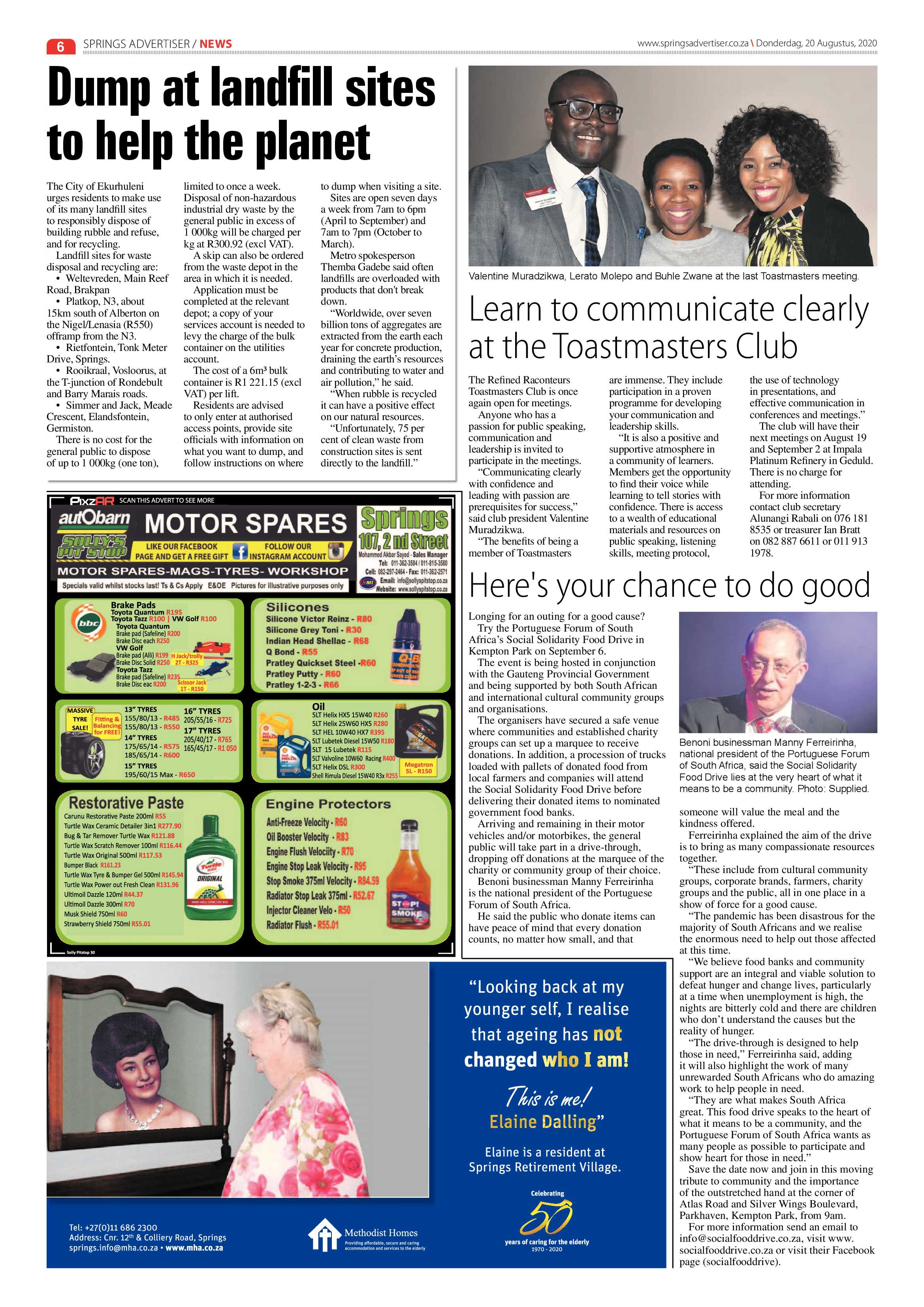 Springs Advertiser 20 August 2020 page 6