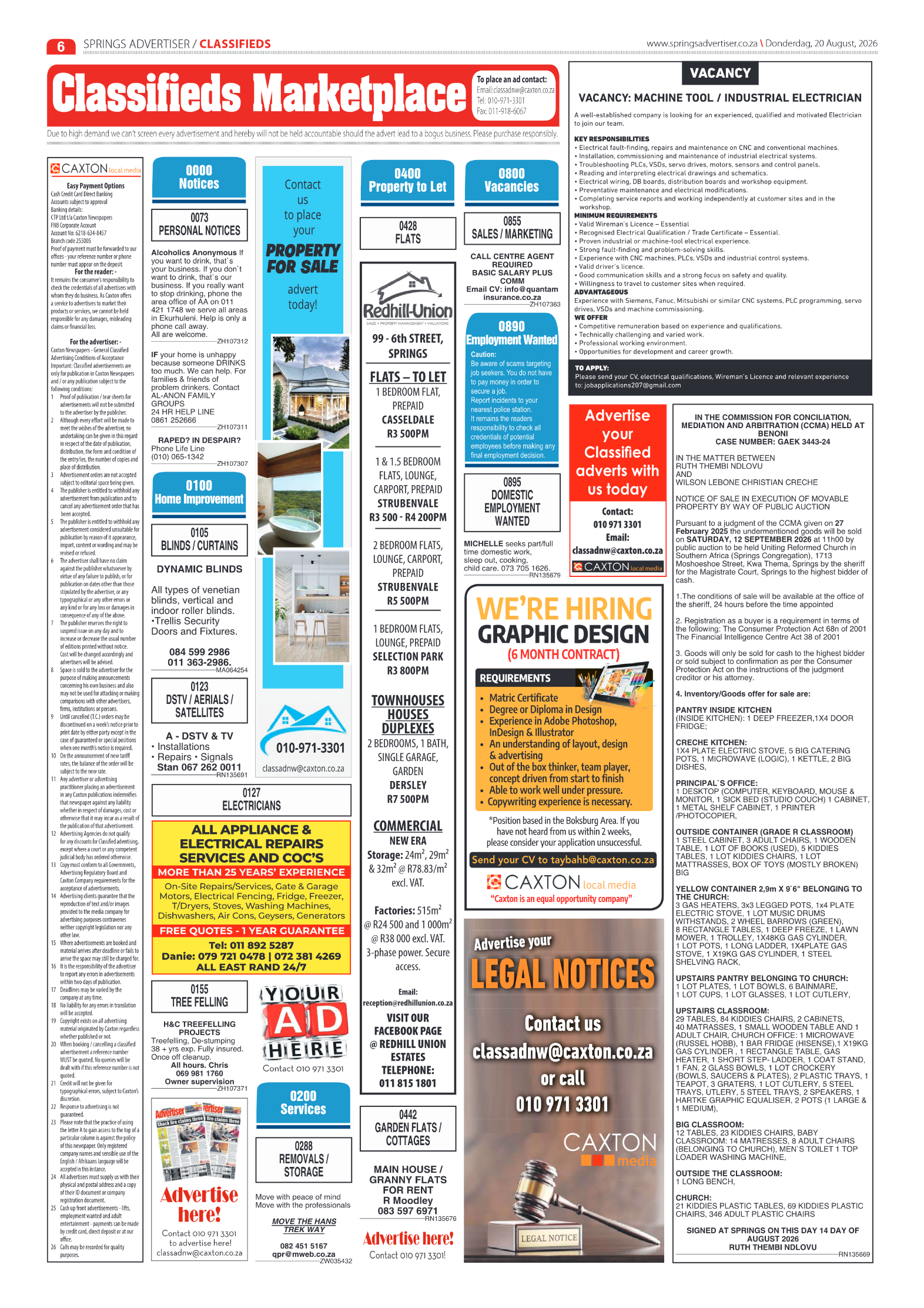 Springs Advertiser 20 August 2026 page 6