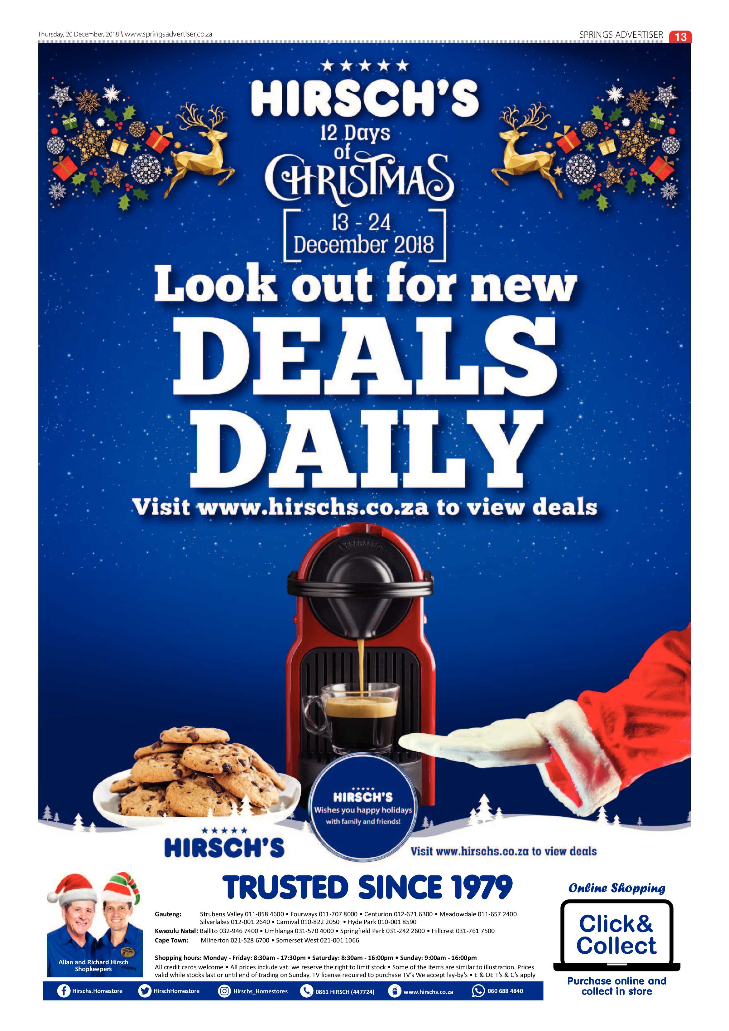 Springs Advertiser 20 December 2018 page 13