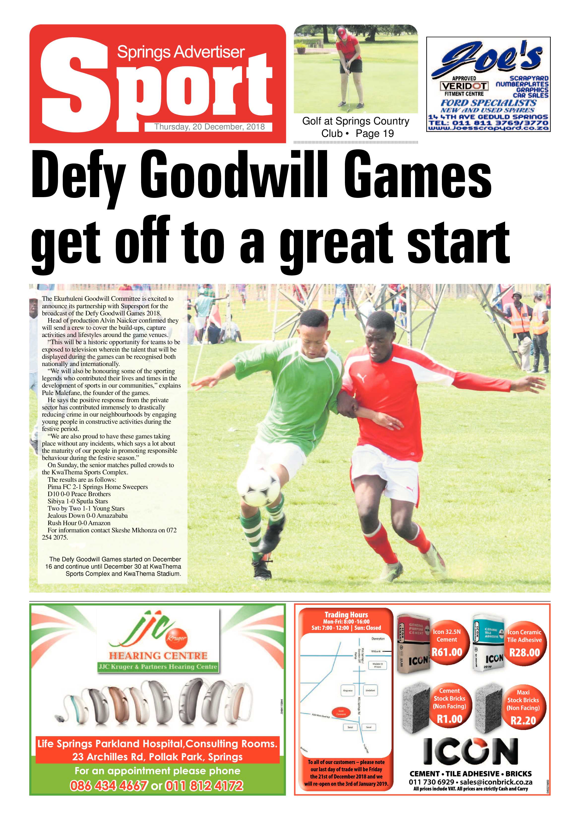 Springs Advertiser 20 December 2018 page 20