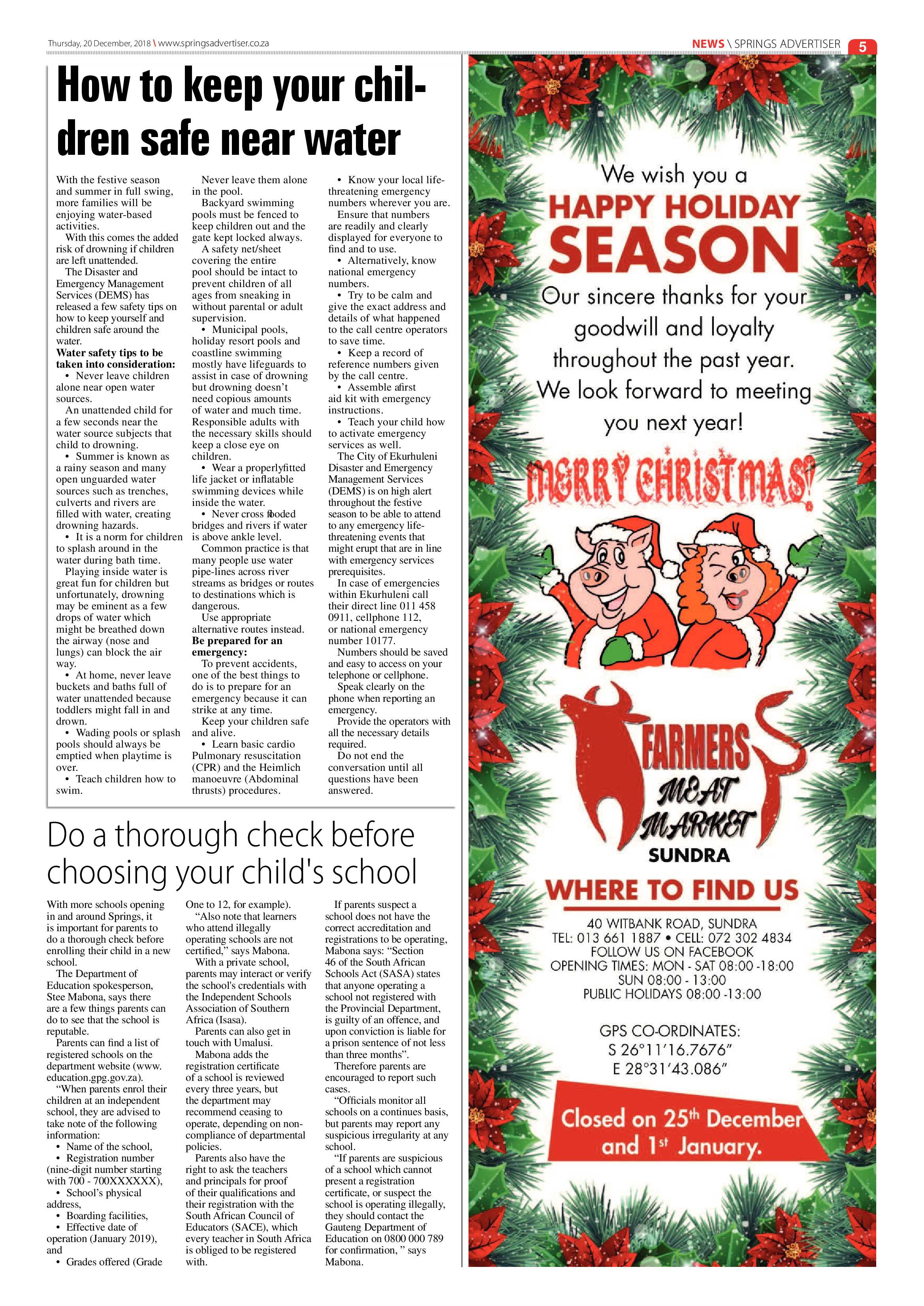 Springs Advertiser 20 December 2018 page 5