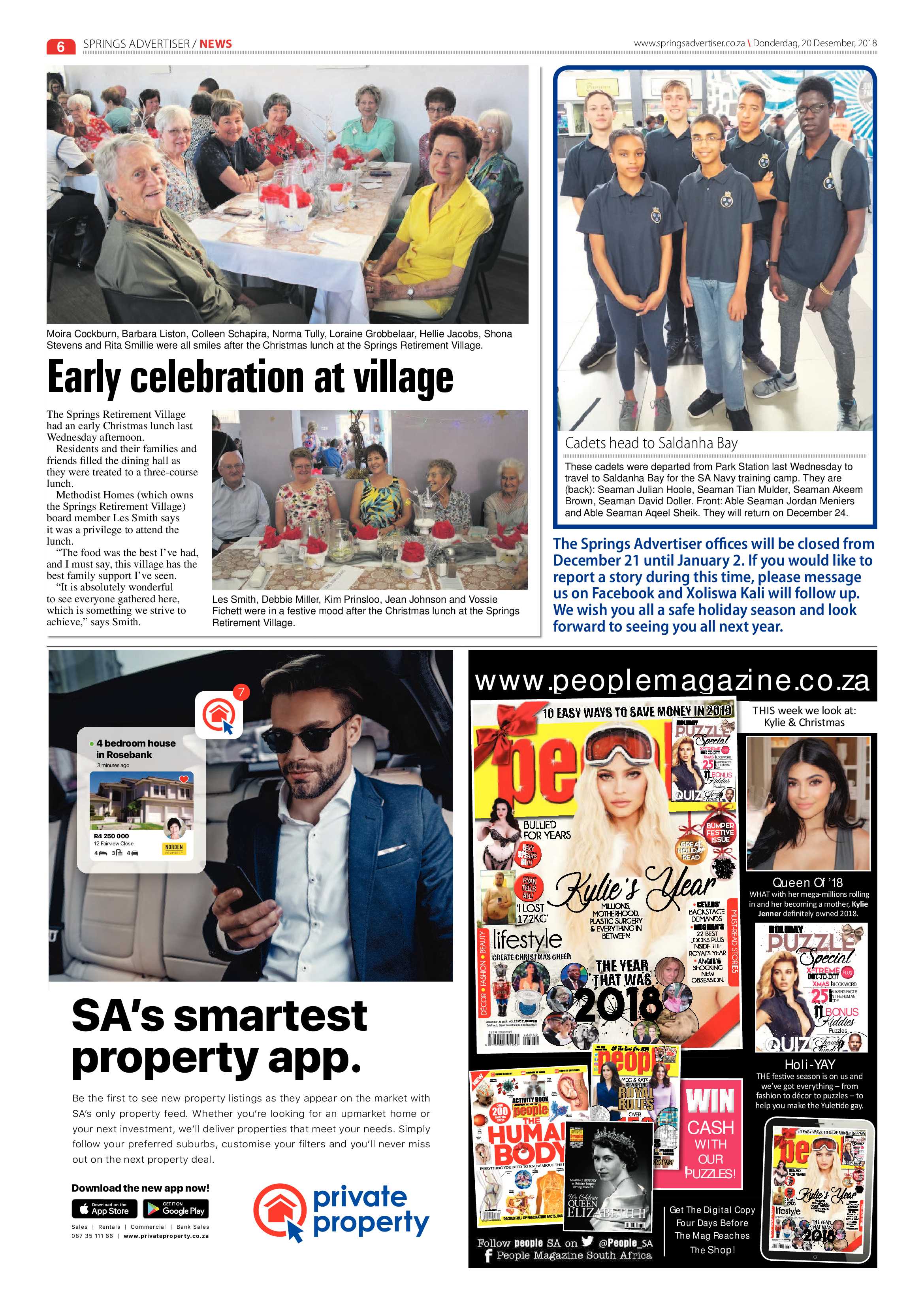 Springs Advertiser 20 December 2018 page 6