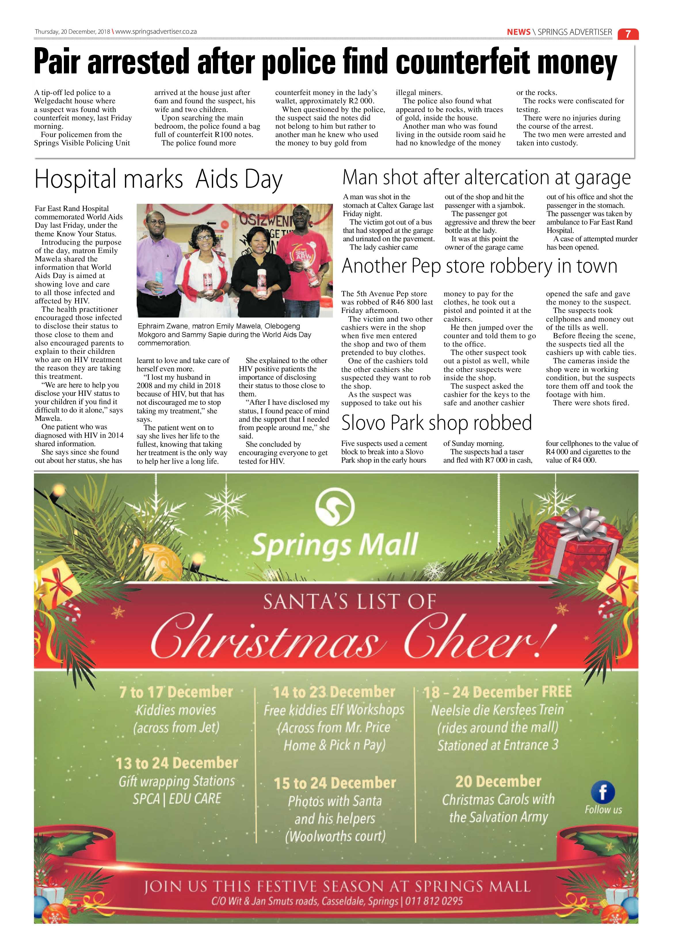 Springs Advertiser 20 December 2018 page 7