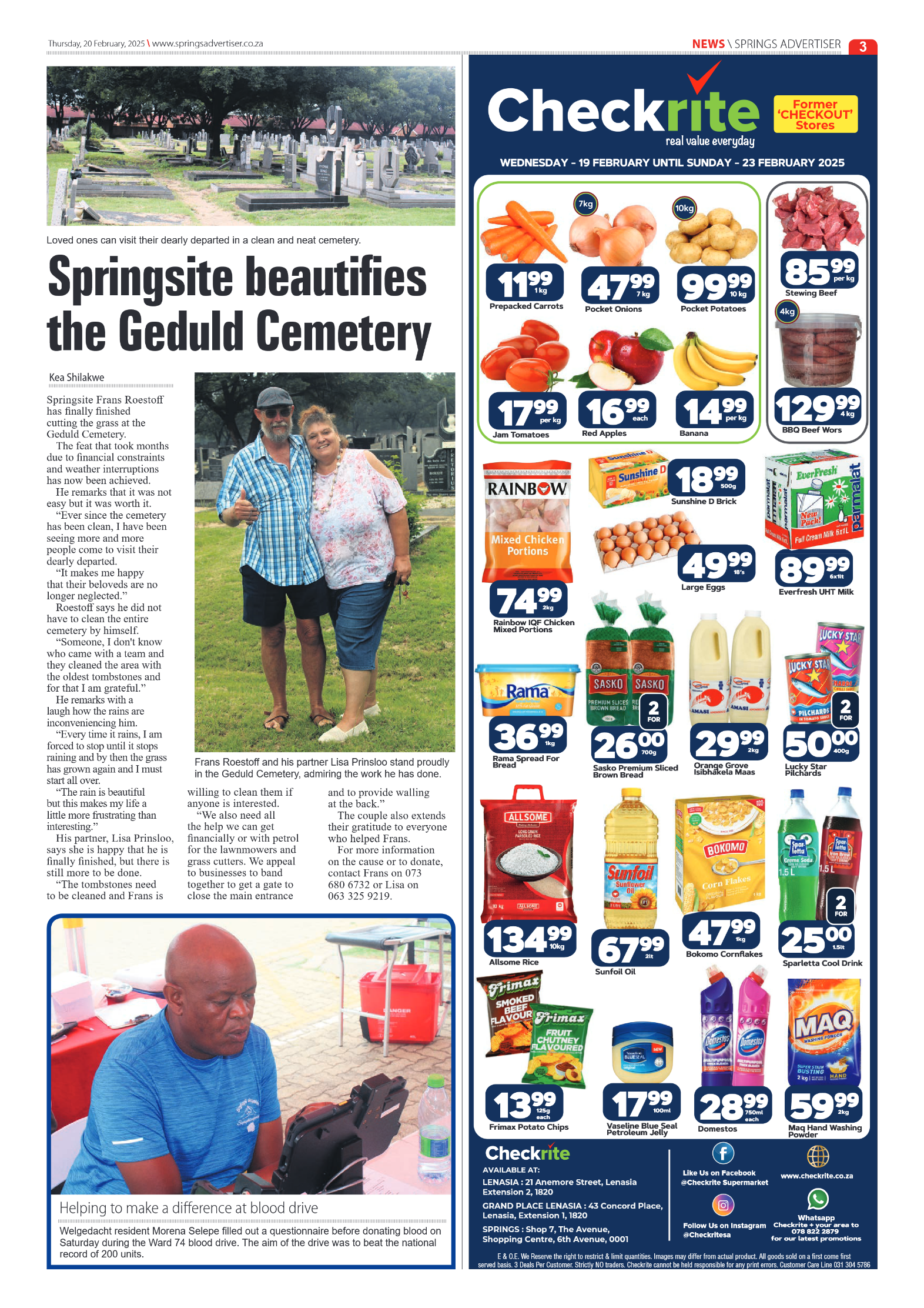 Springs Advertiser 20 February 2025 page 3