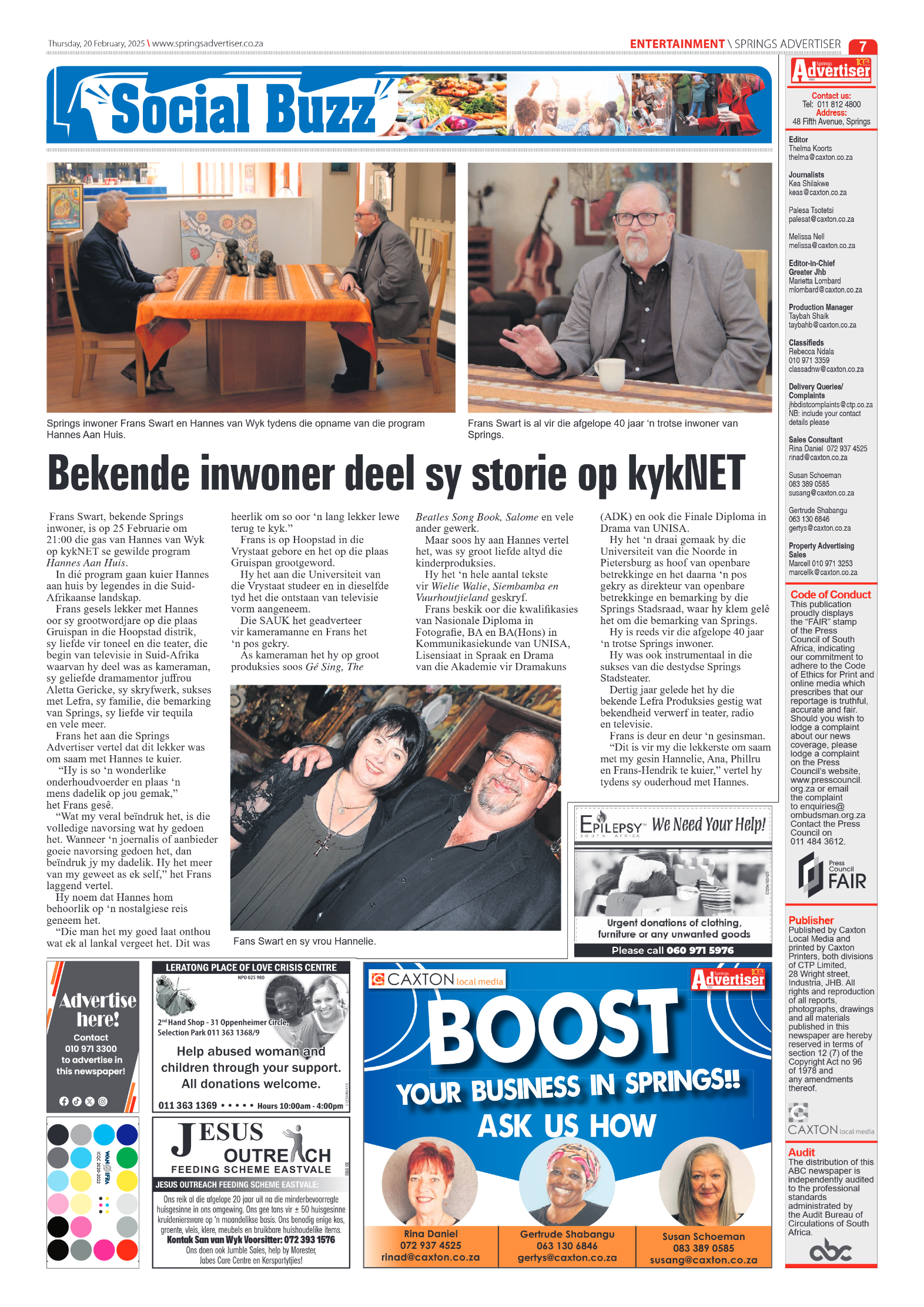 Springs Advertiser 20 February 2025 page 7
