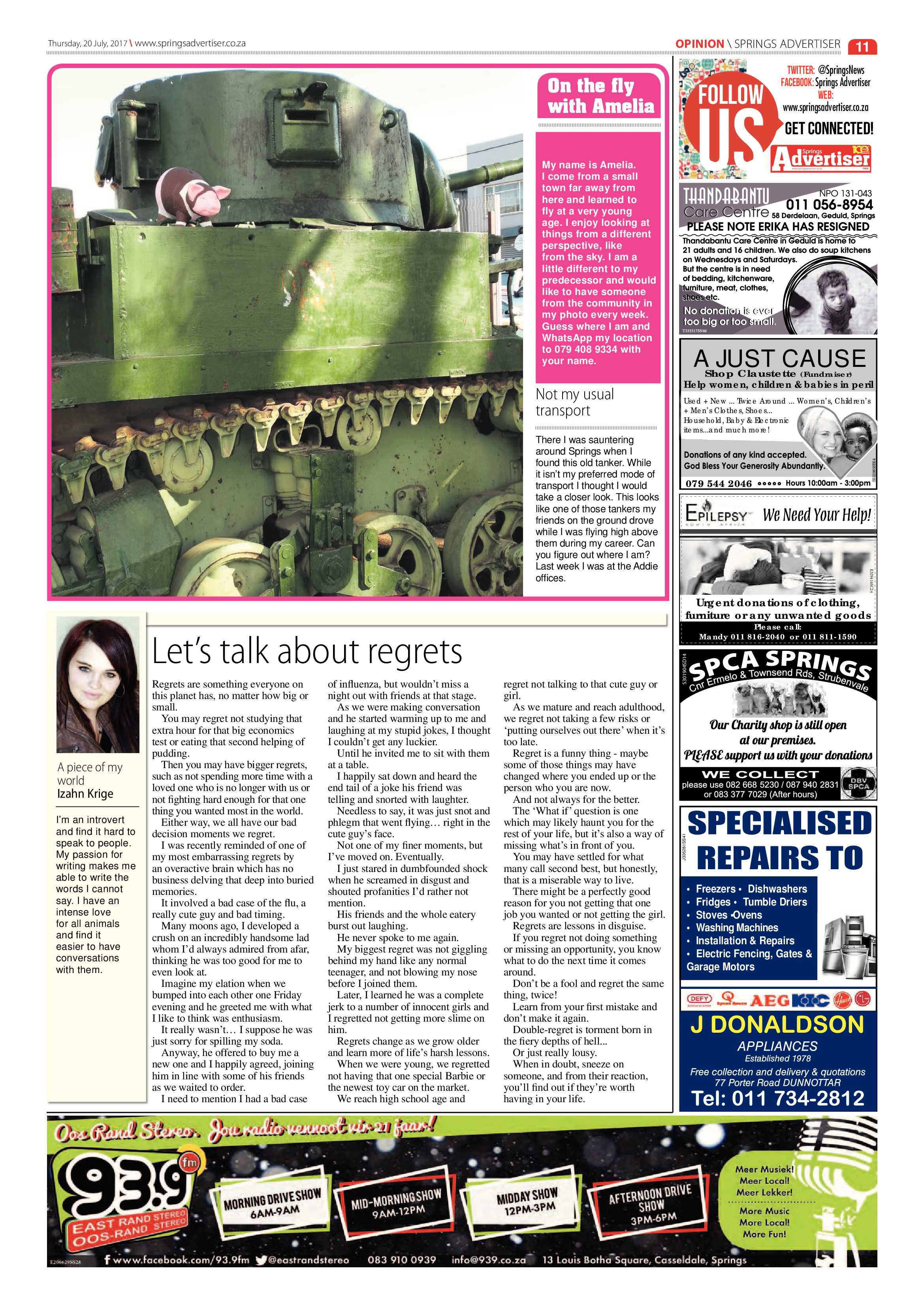 Springs Advertiser 20 July 2017 page 11