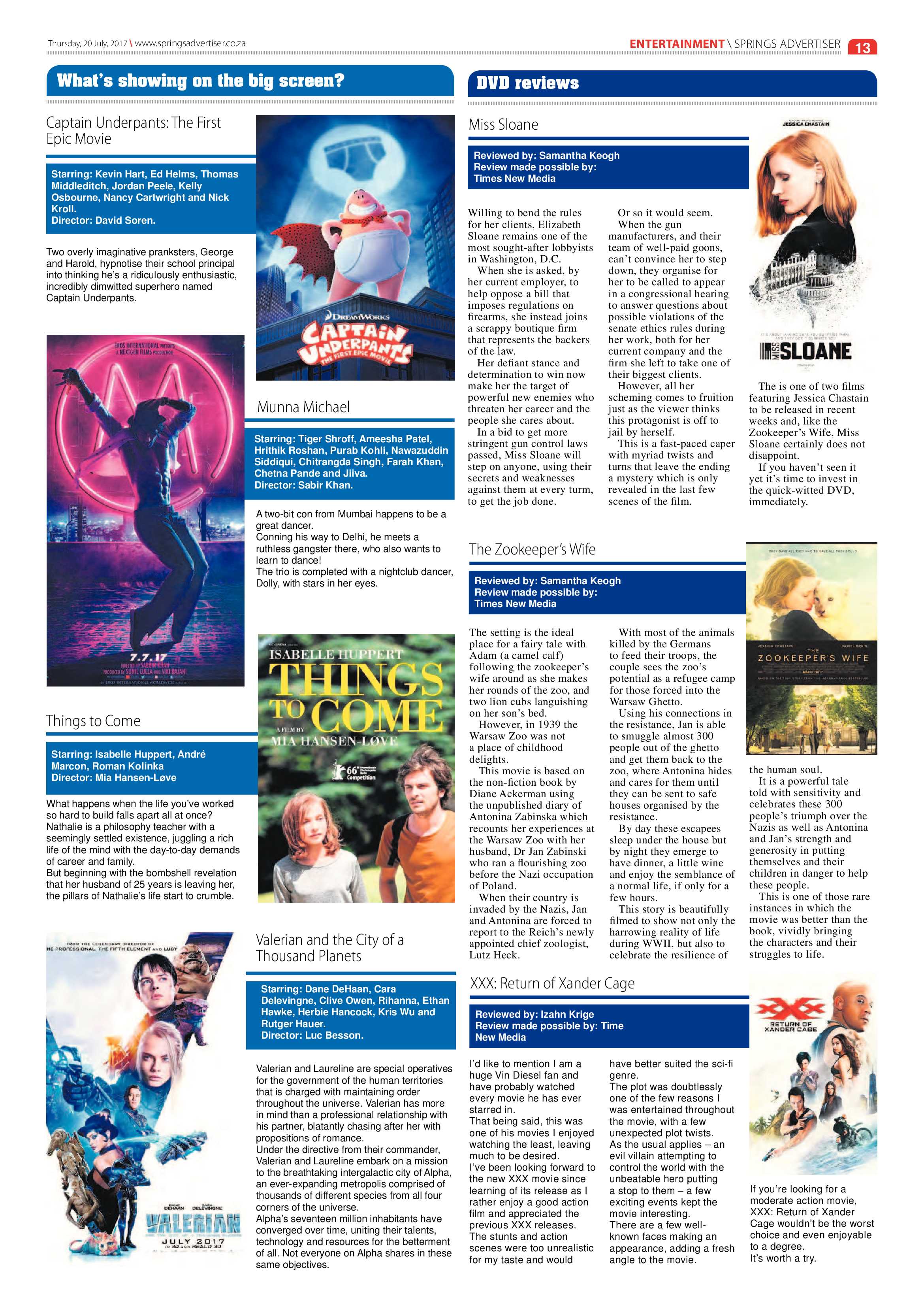 Springs Advertiser 20 July 2017 page 13