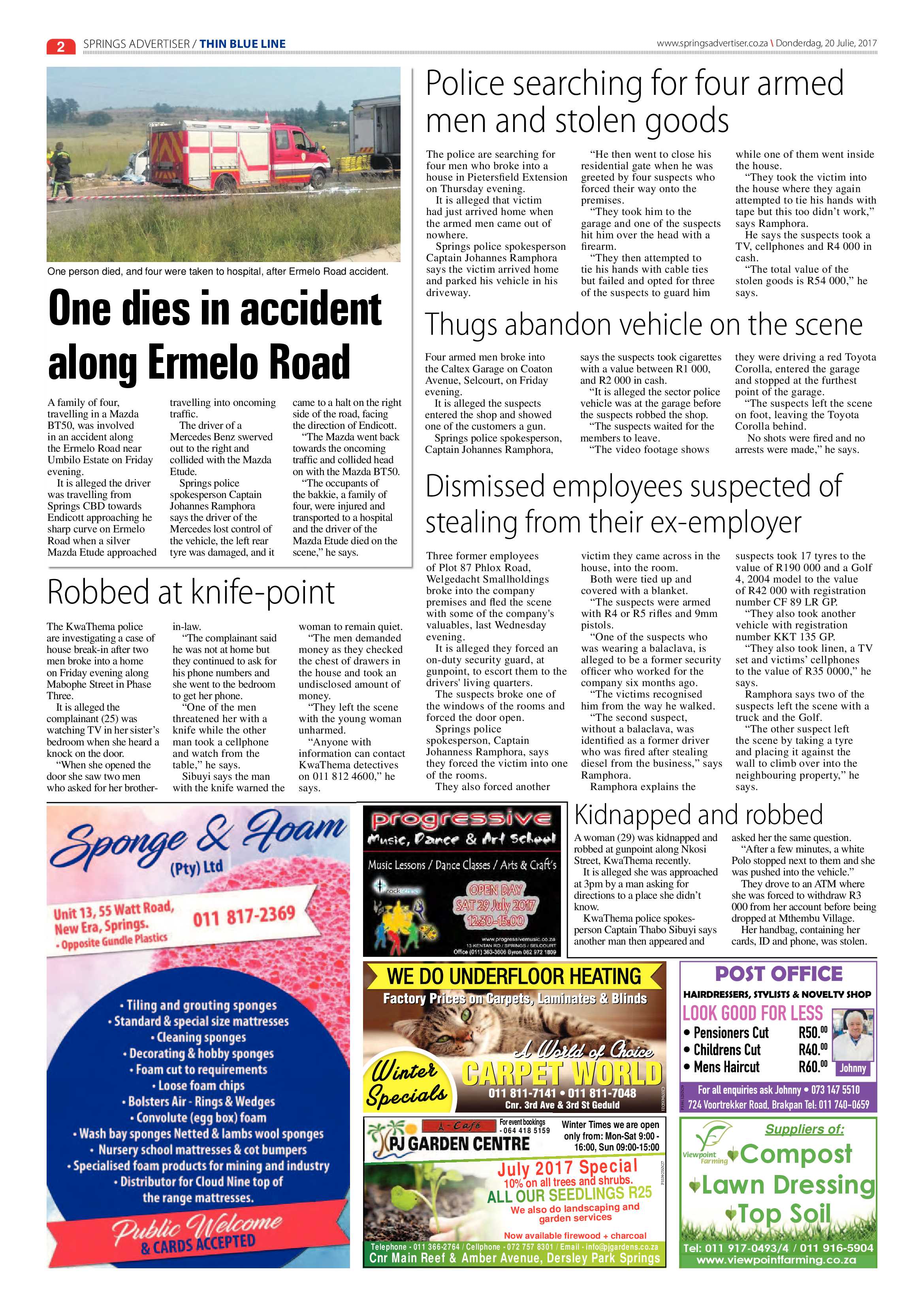 Springs Advertiser 20 July 2017 page 2