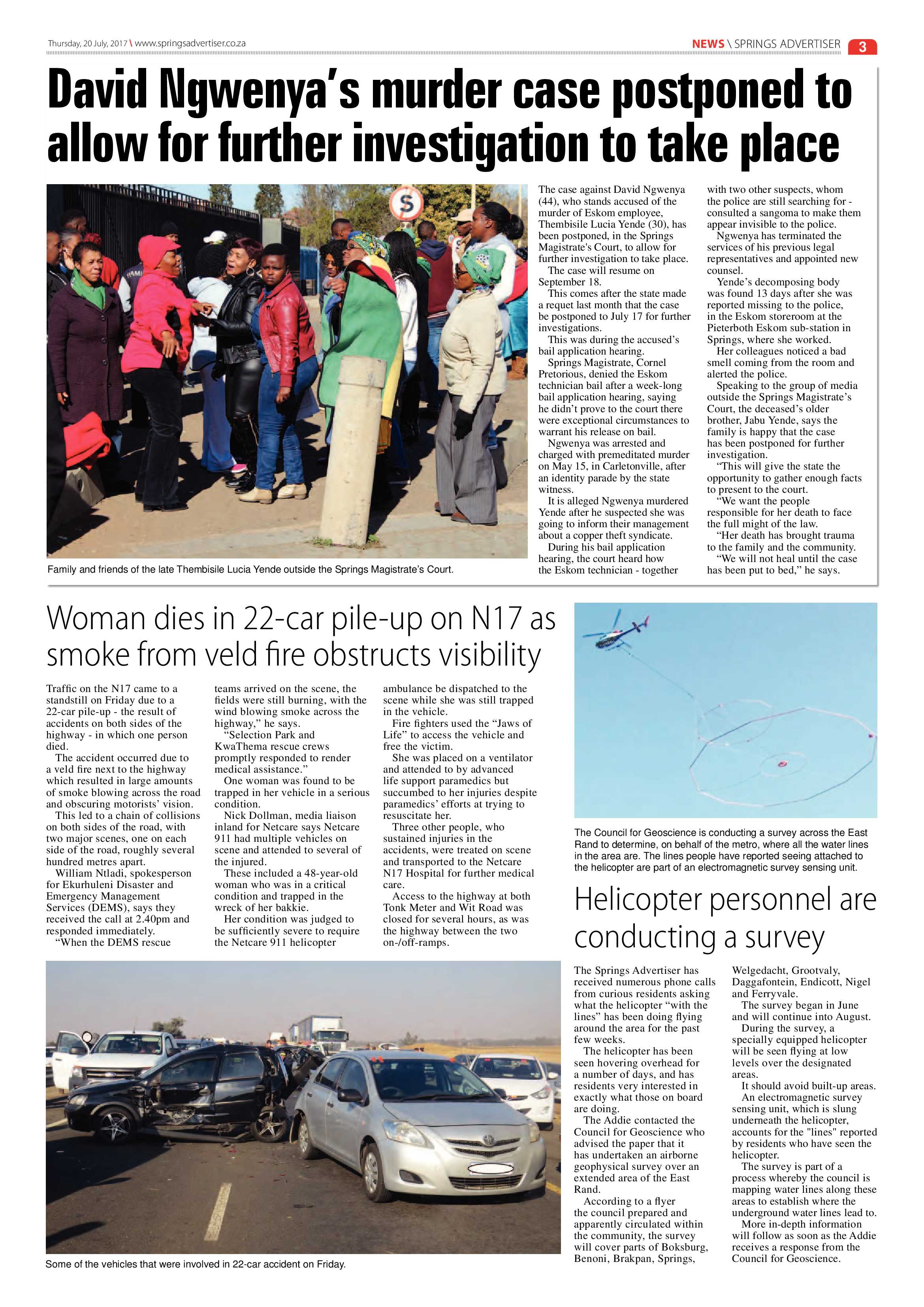 Springs Advertiser 20 July 2017 page 3