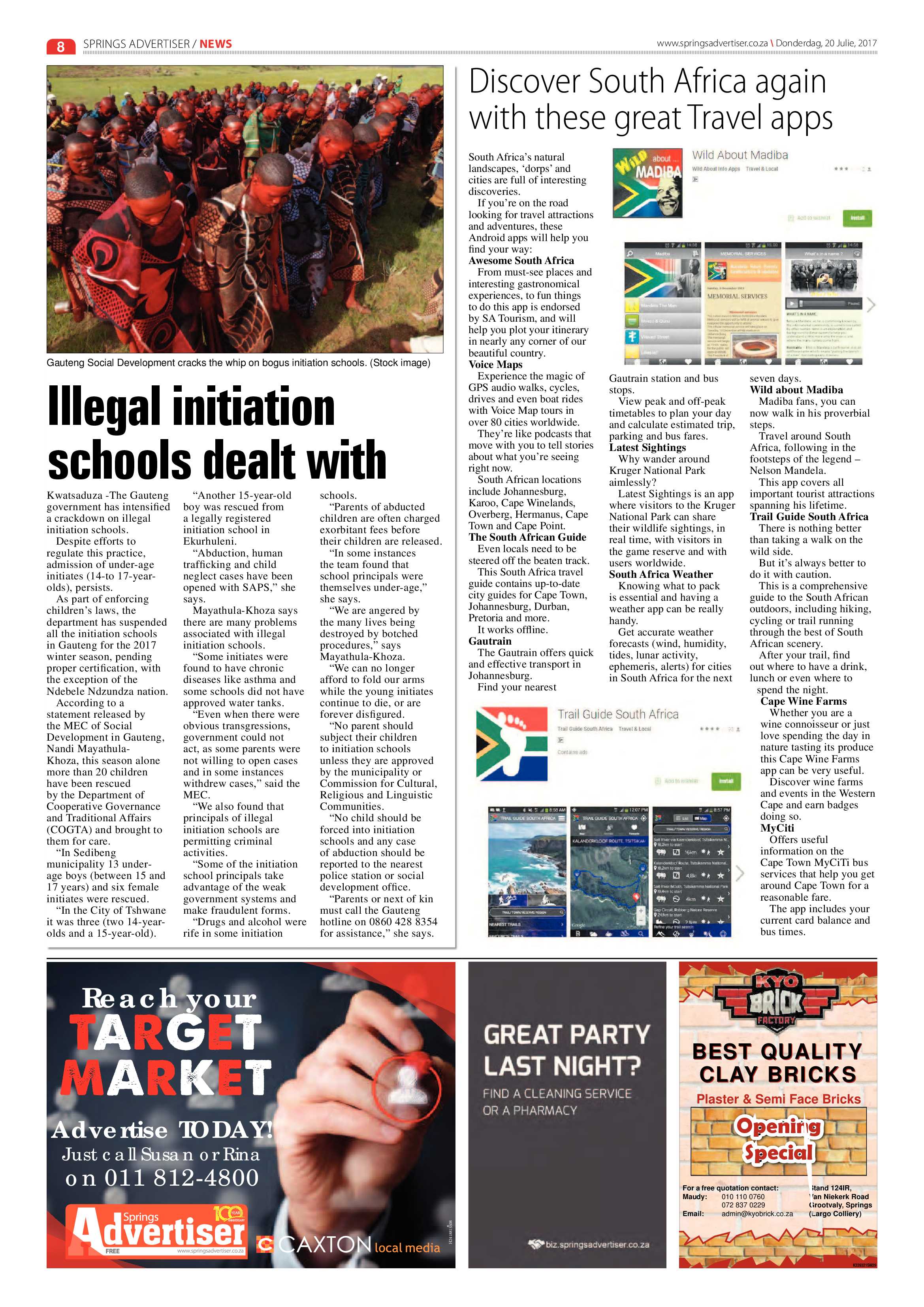 Springs Advertiser 20 July 2017 page 8