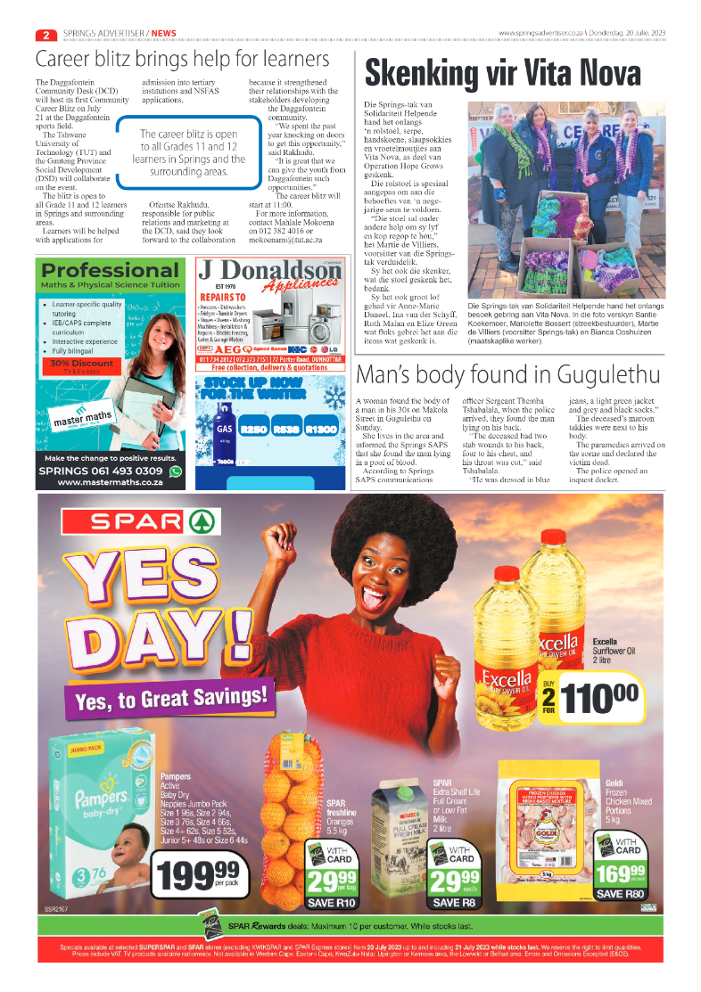 Springs Advertiser 20 July 2023 page 2