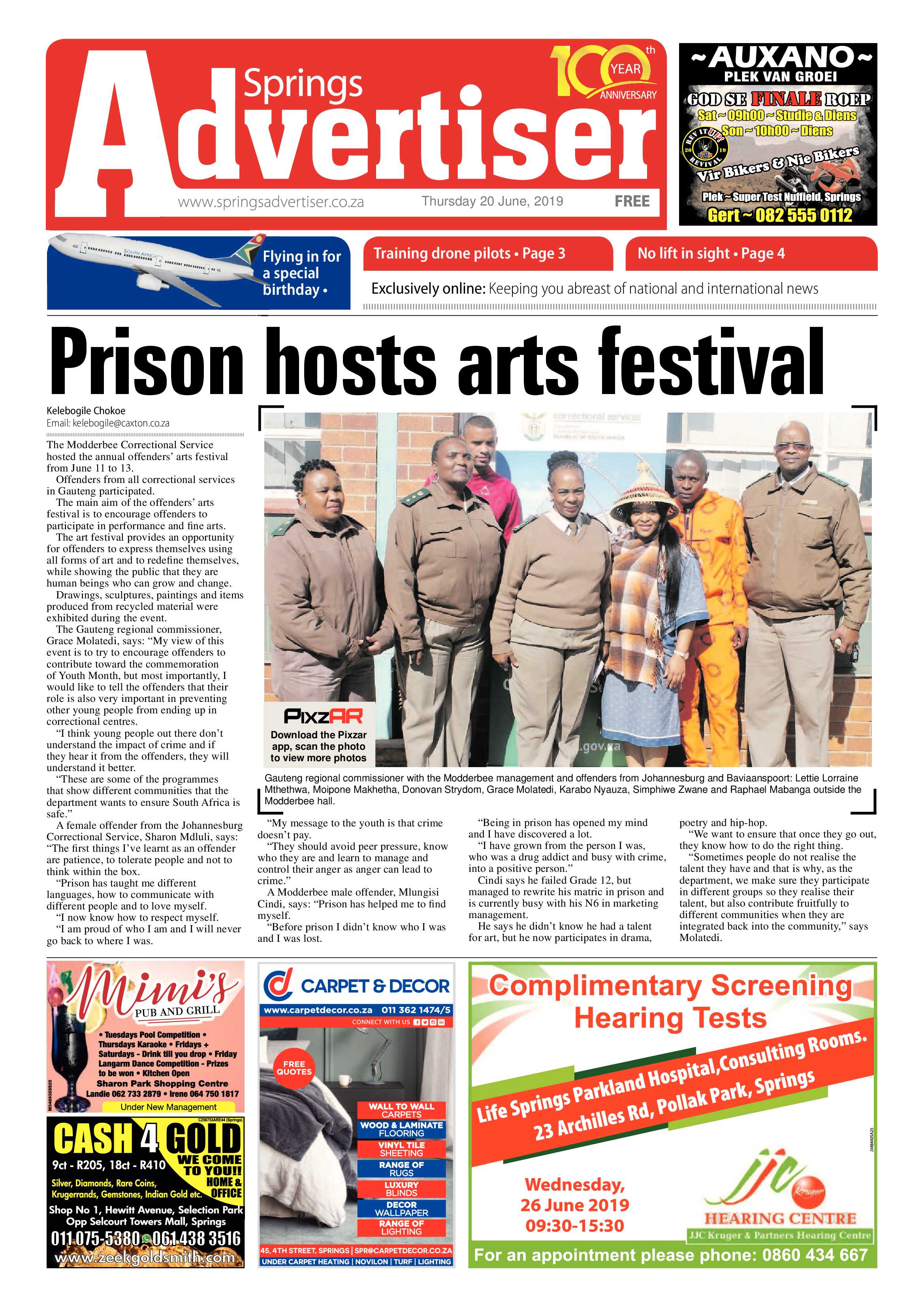 Springs Advertiser 20 June 2019 page 1