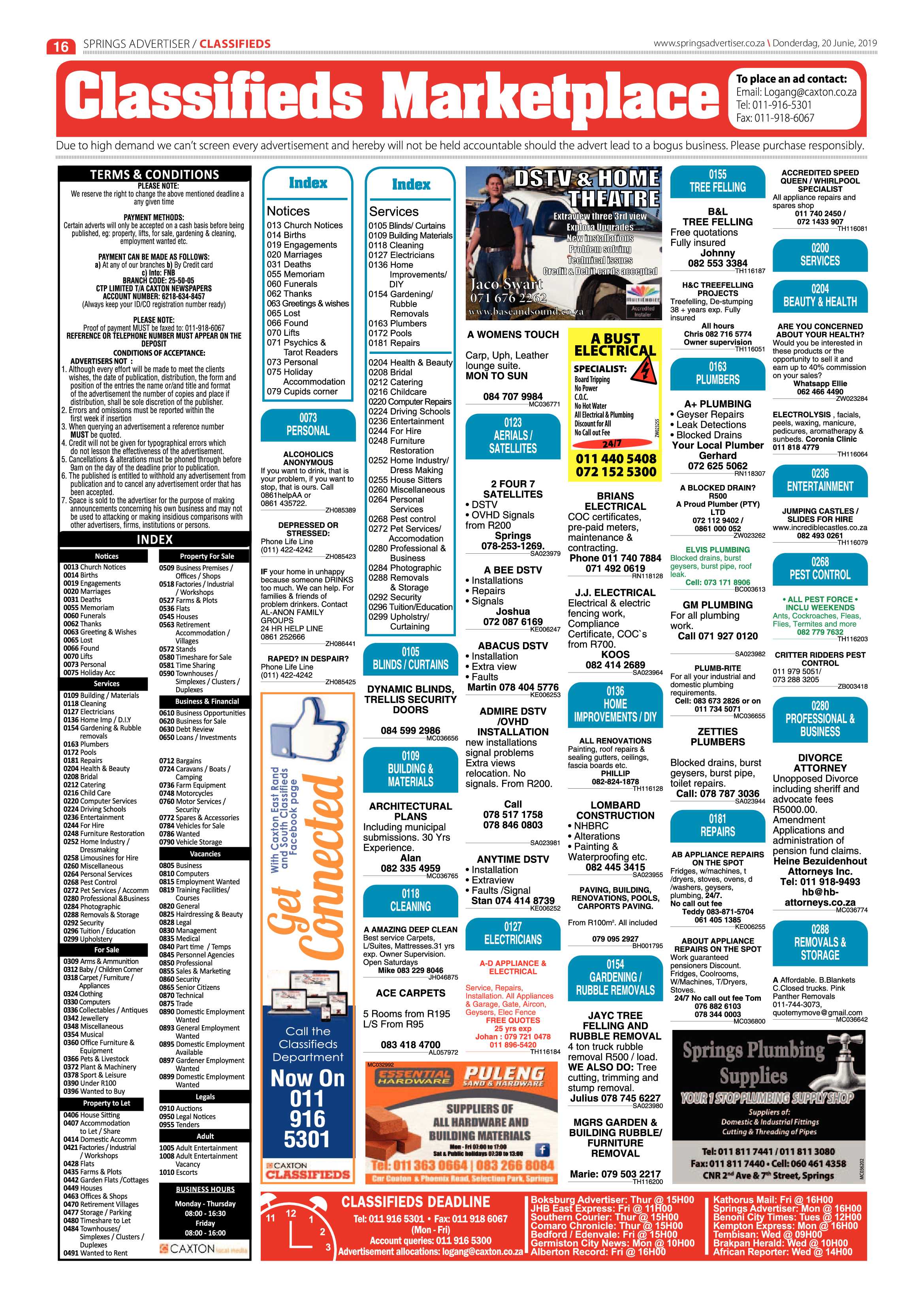 Springs Advertiser 20 June 2019 page 16