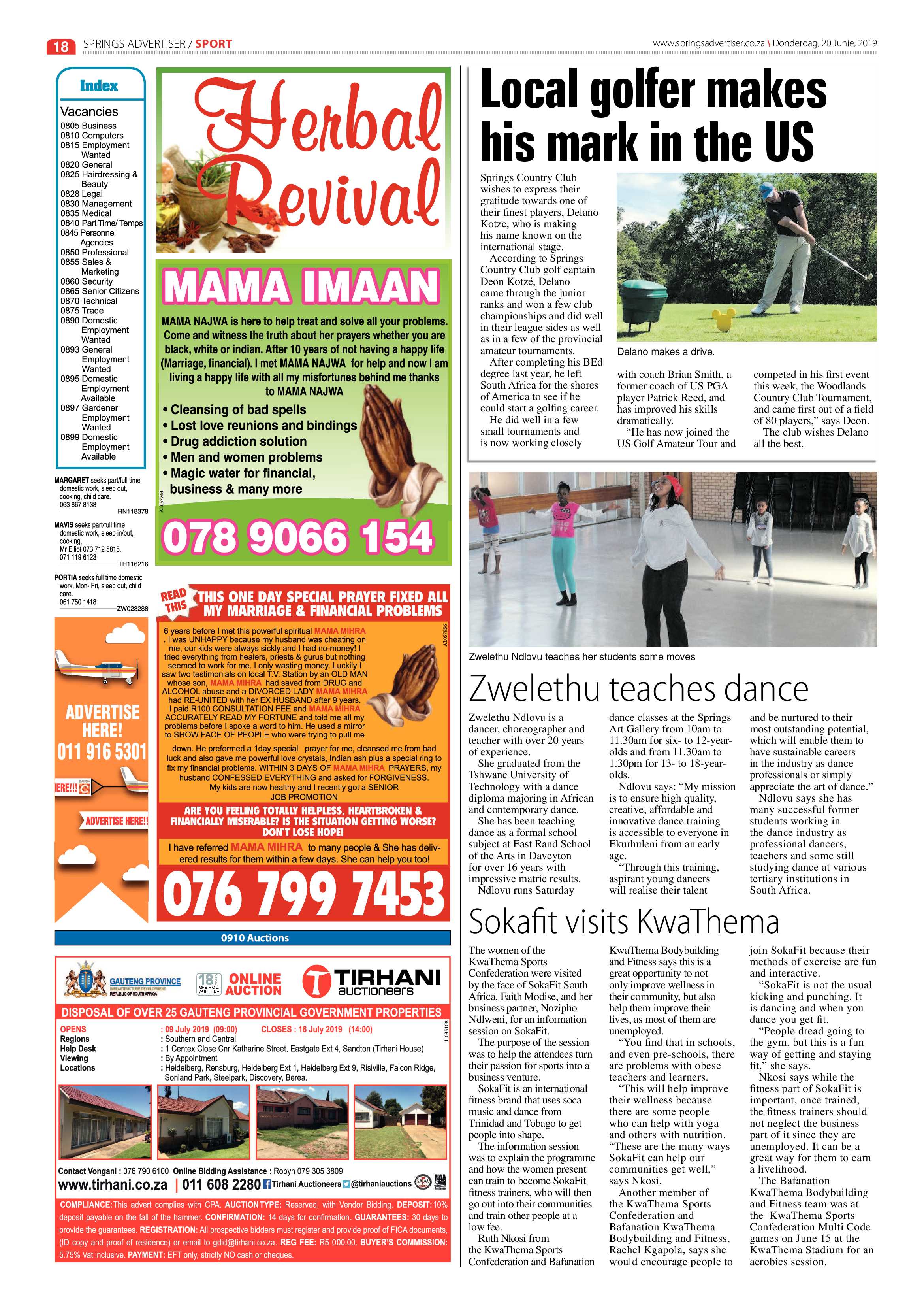 Springs Advertiser 20 June 2019 page 18
