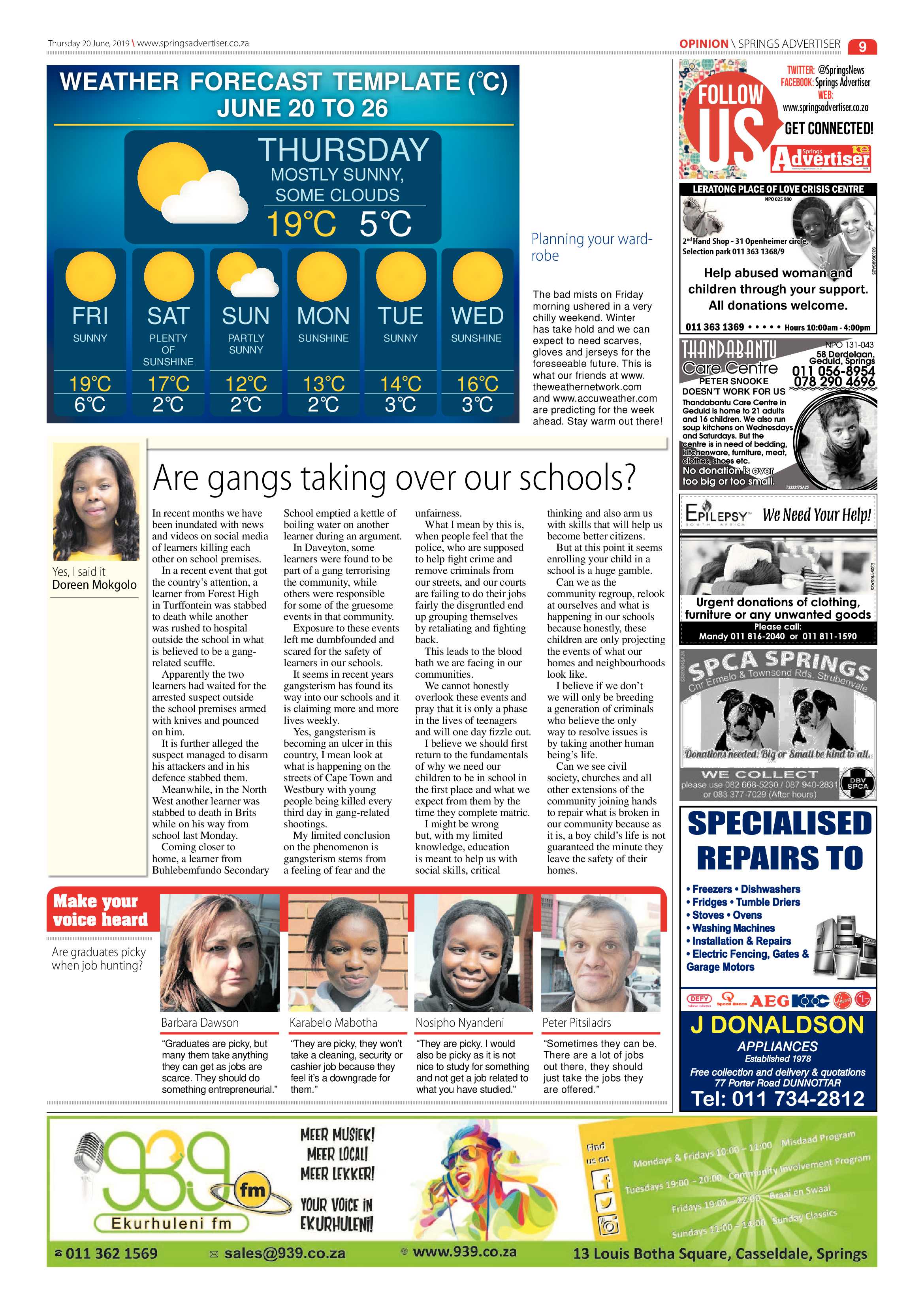 Springs Advertiser 20 June 2019 page 9