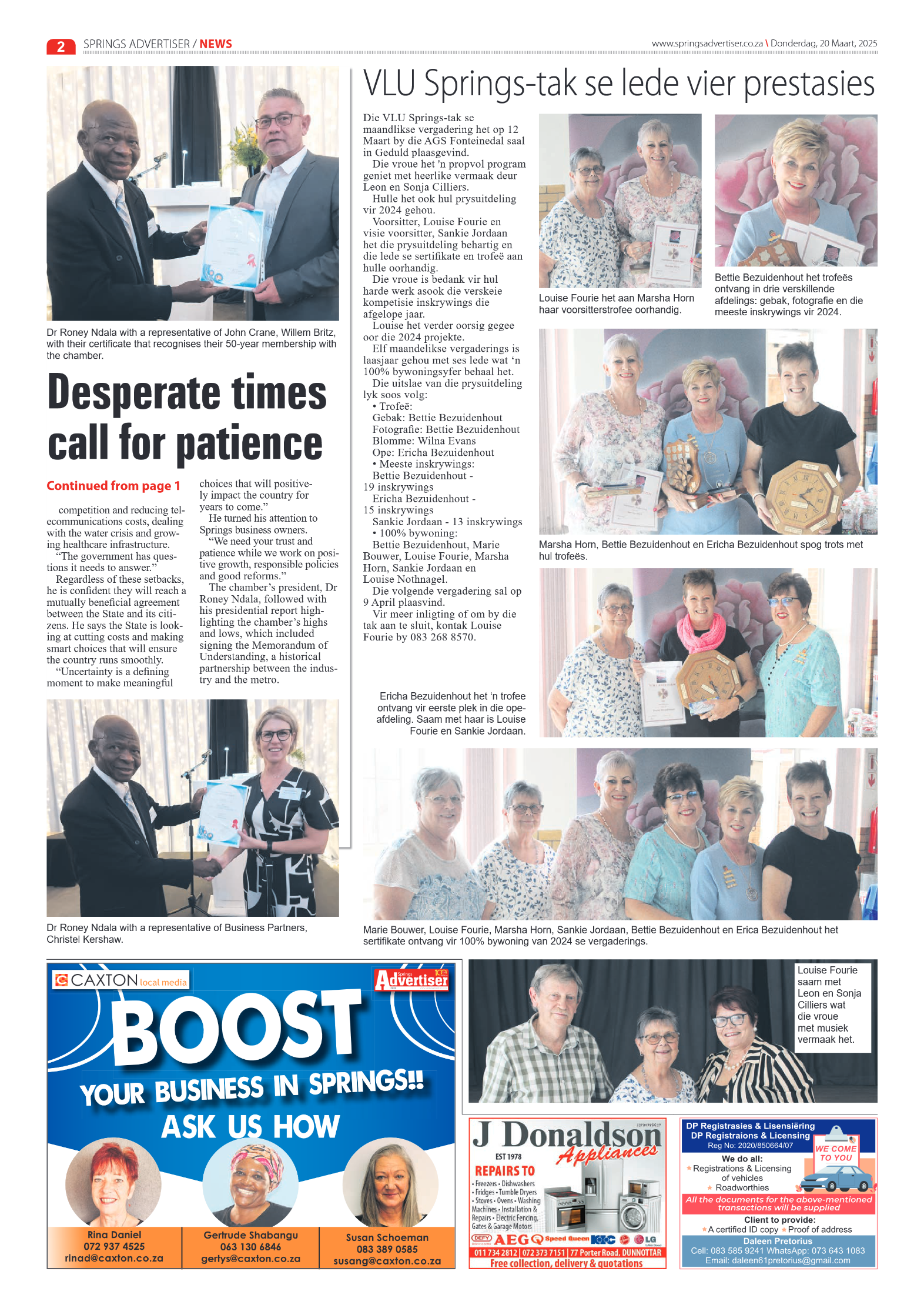 Springs Advertiser 20 March 2025 page 2