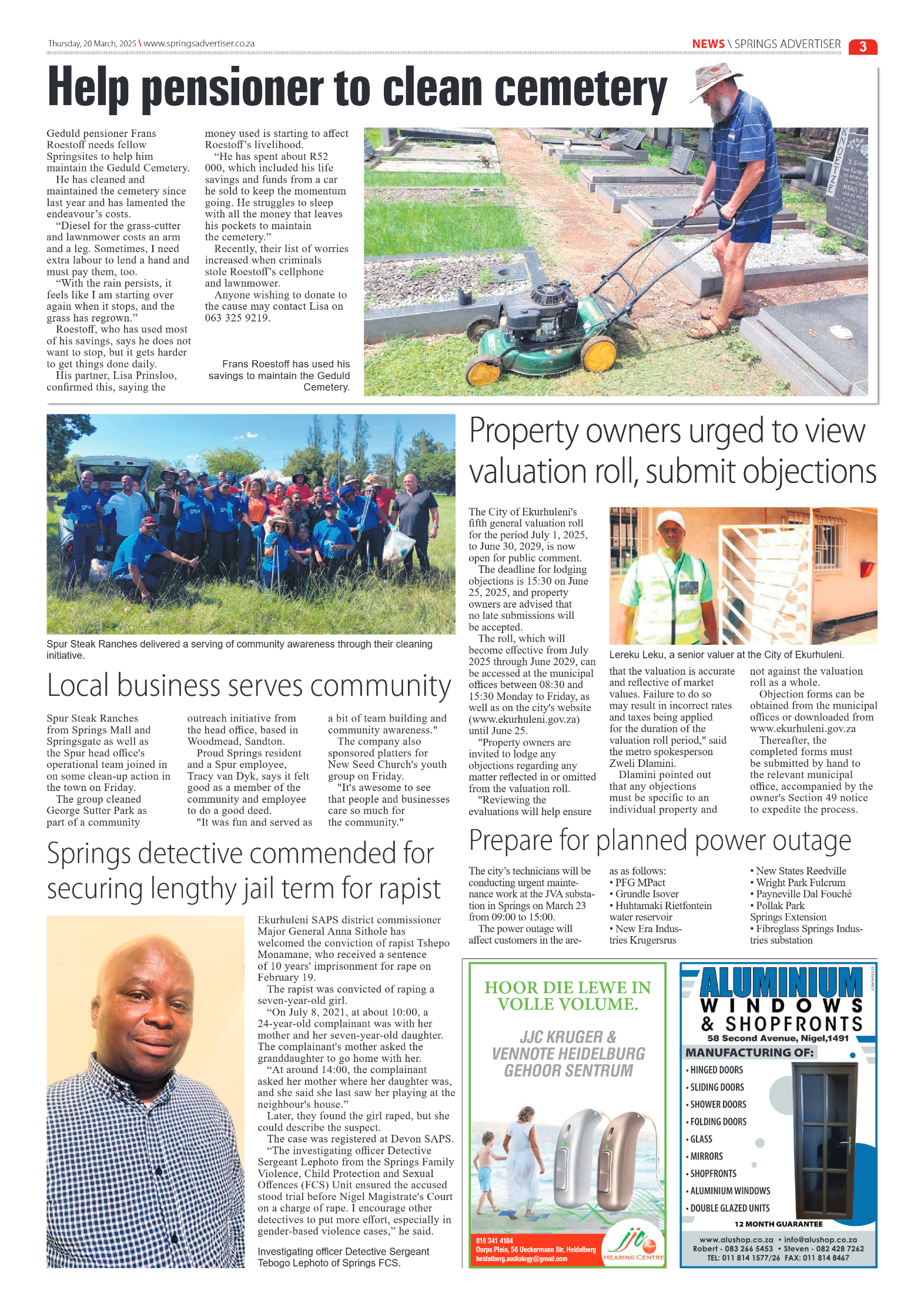 Springs Advertiser 20 March 2025 page 3