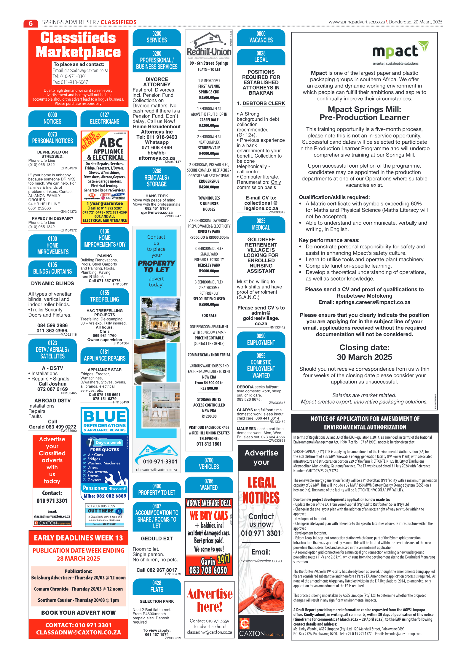Springs Advertiser 20 March 2025 page 6