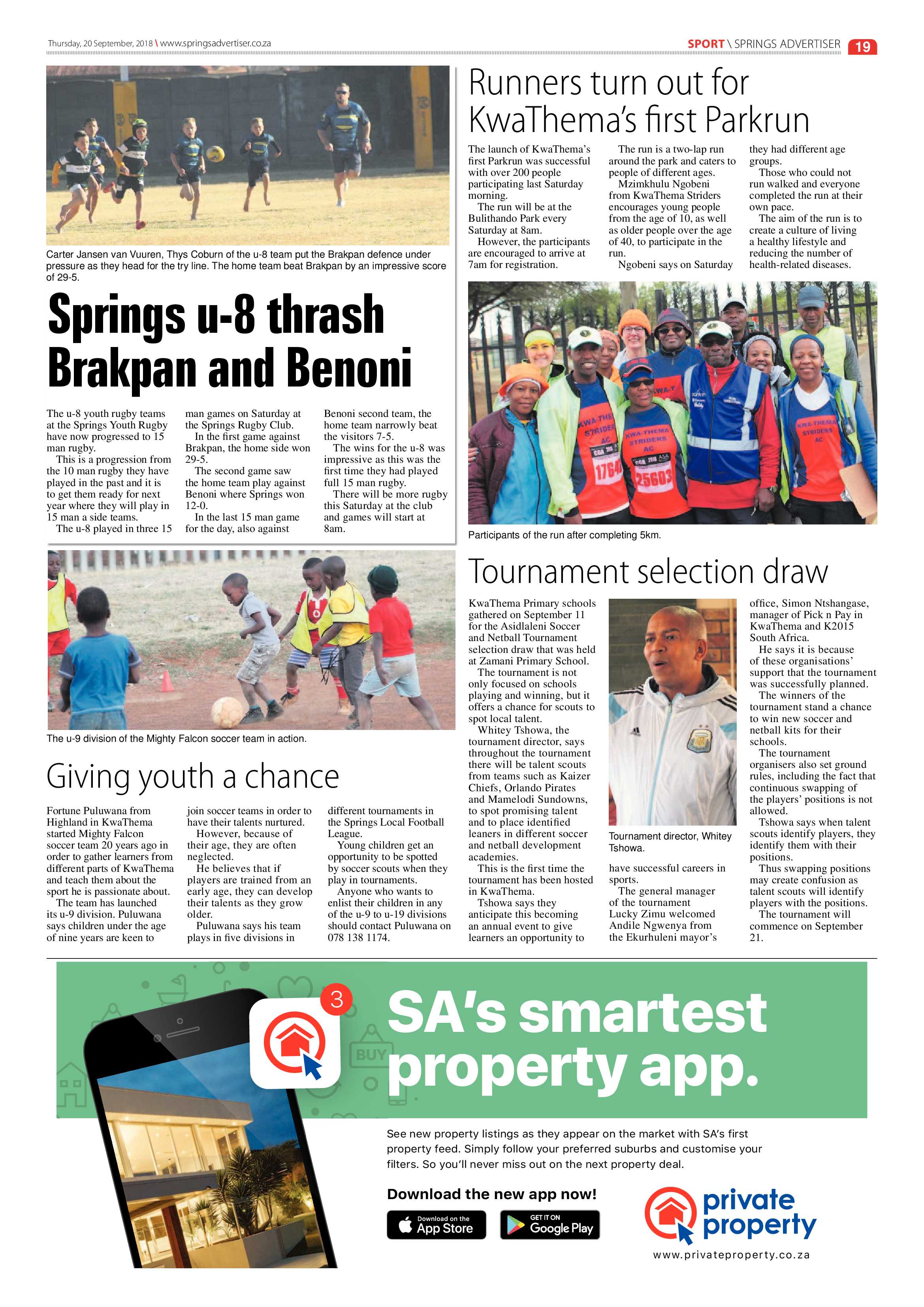 Springs Advertiser 20 September 2018 page 19