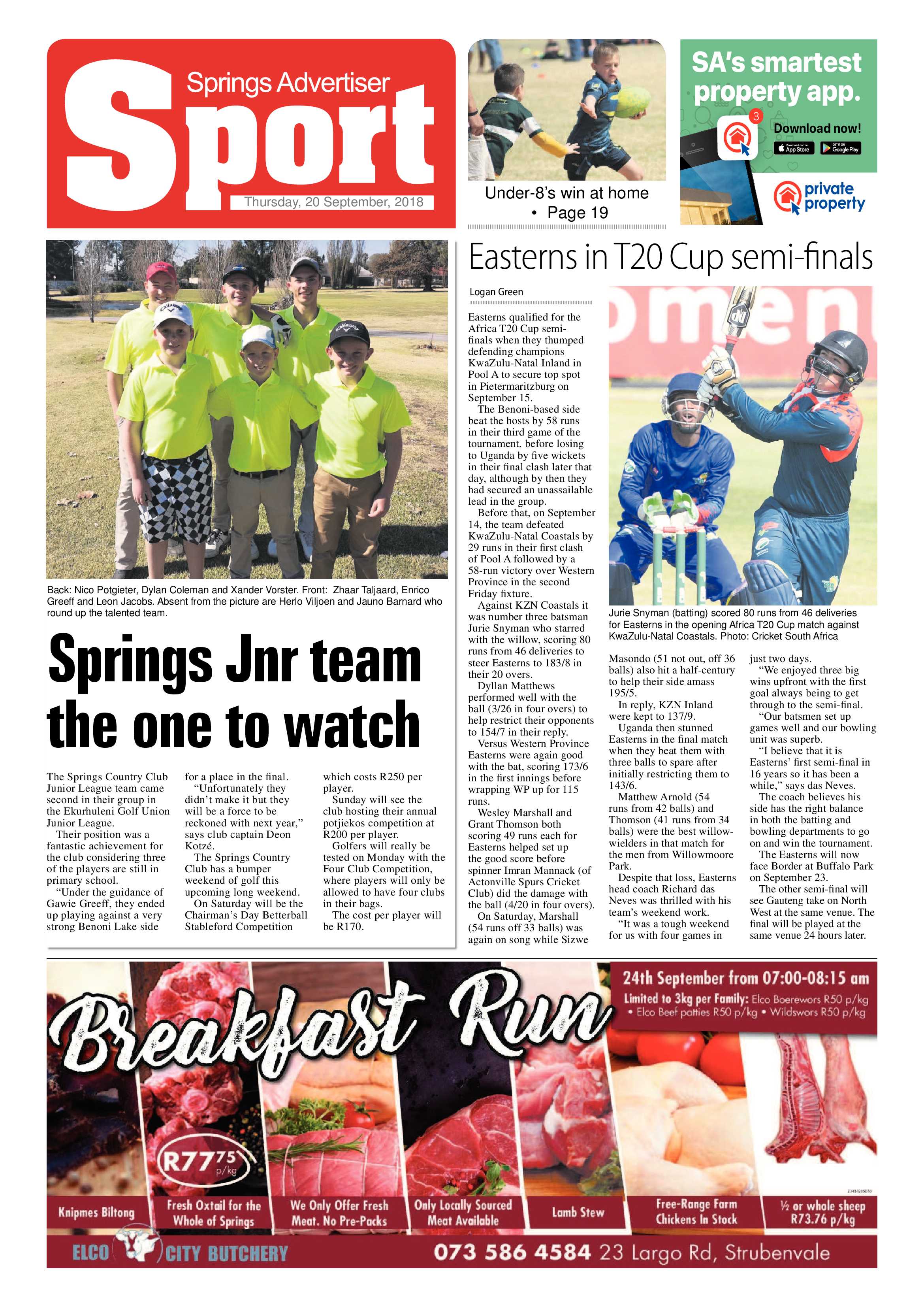 Springs Advertiser 20 September 2018 page 20
