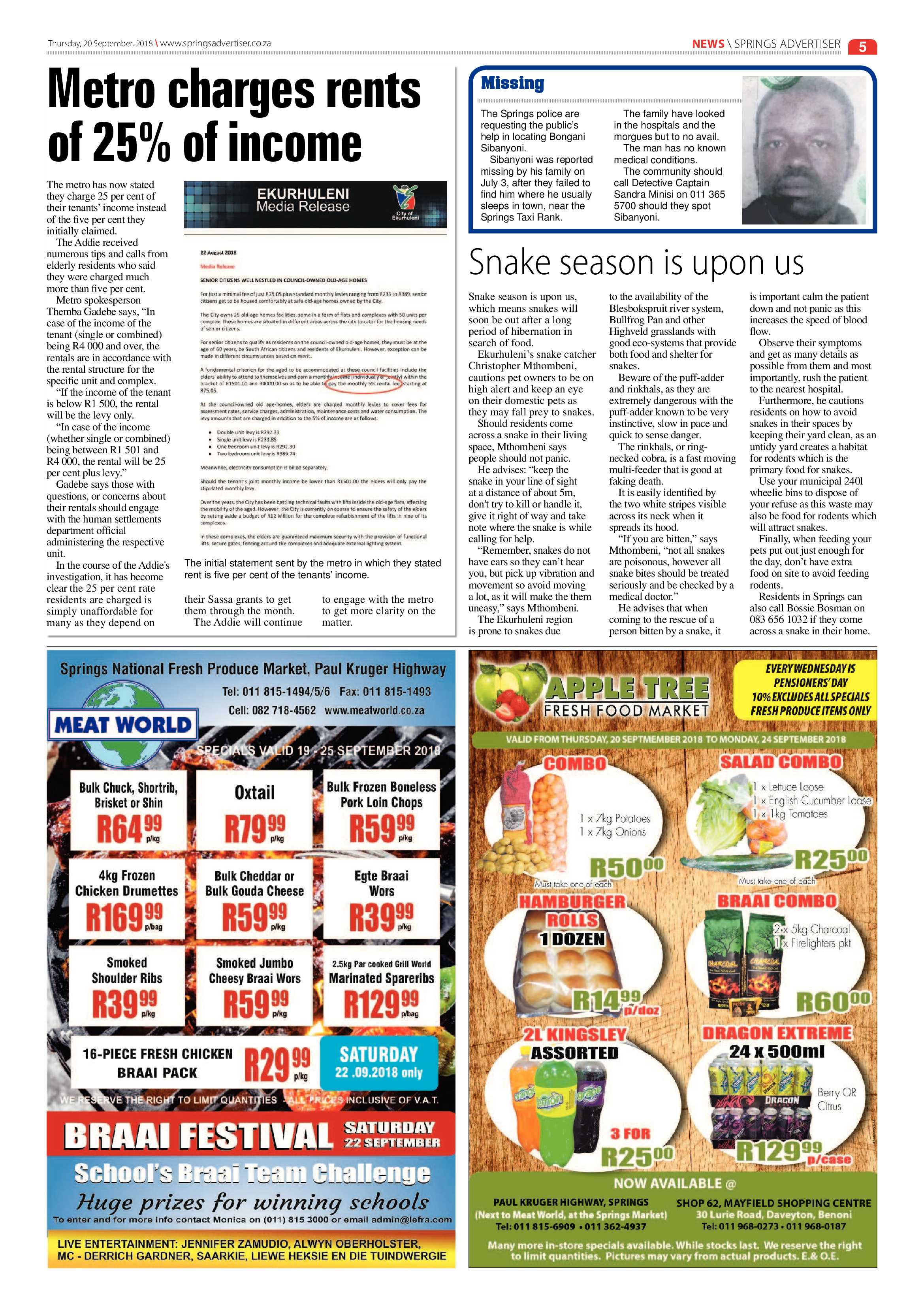 Springs Advertiser 20 September 2018 page 5