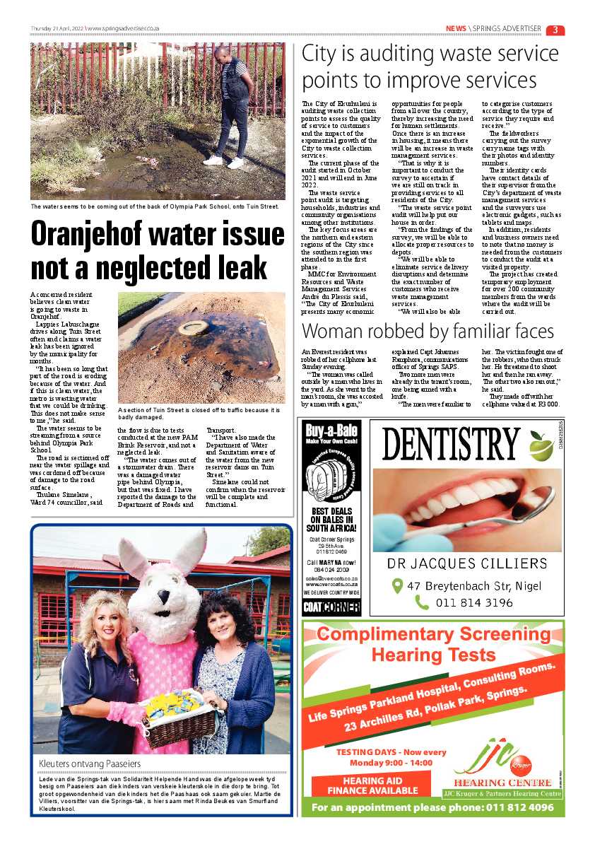 Springs Advertiser 21 April 2022 page 3