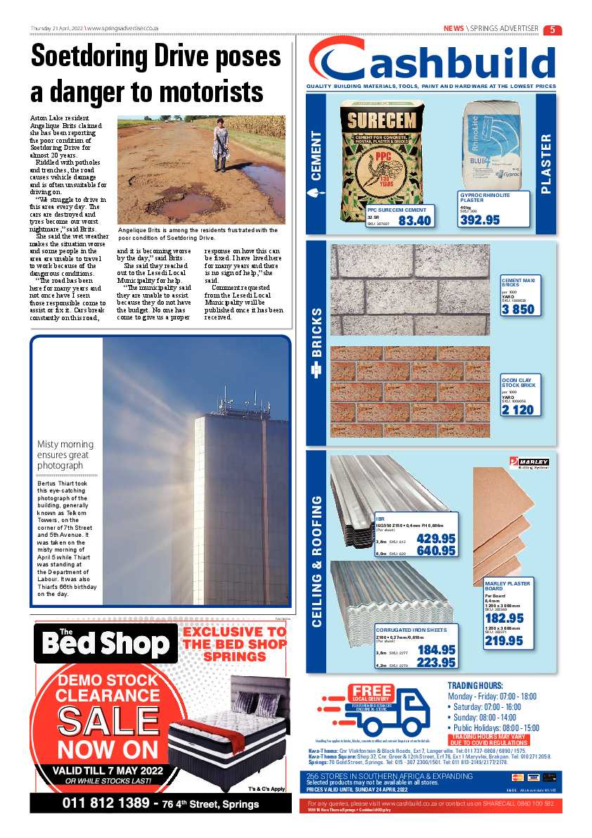 Springs Advertiser 21 April 2022 page 5