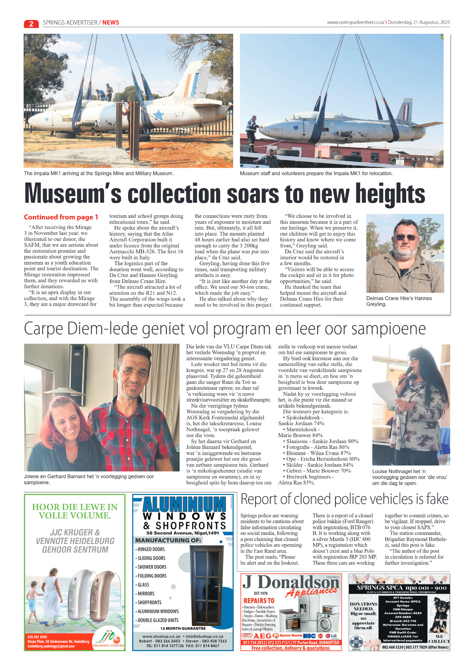 Springs Advertiser 21 August 2025 page 2