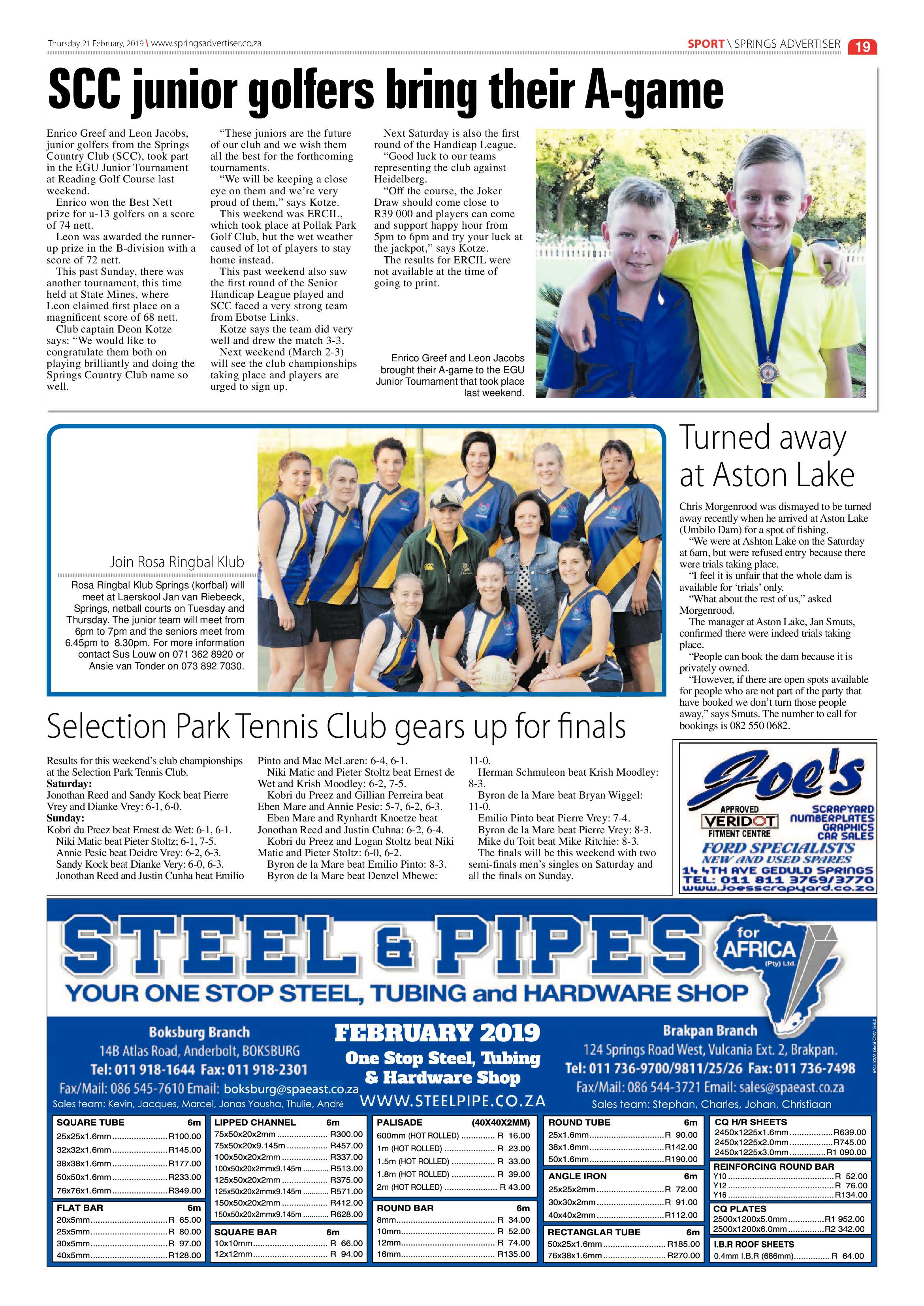 Springs Advertiser 21 February 2019 page 19