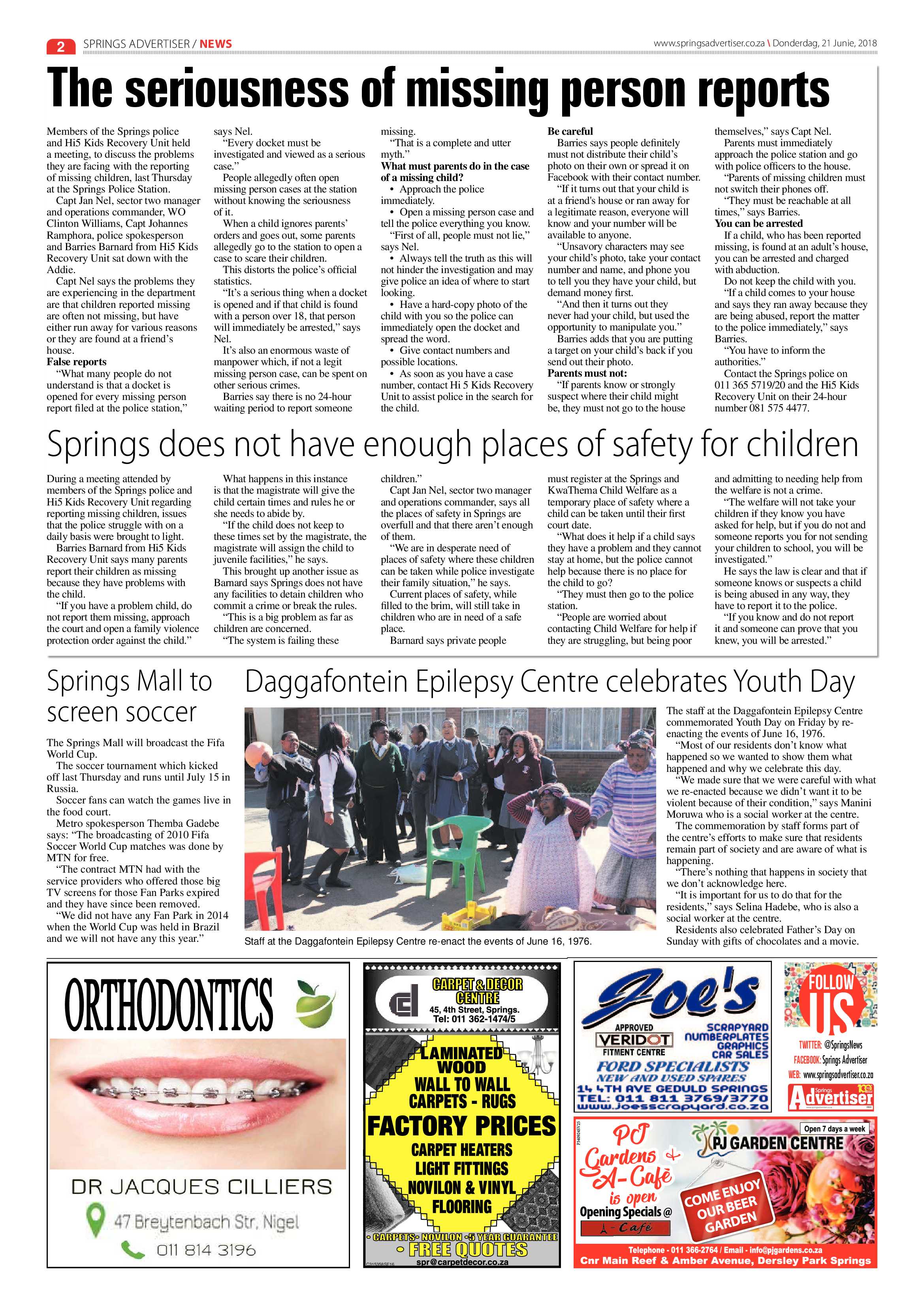 Springs Advertiser 21 June 2018 page 2