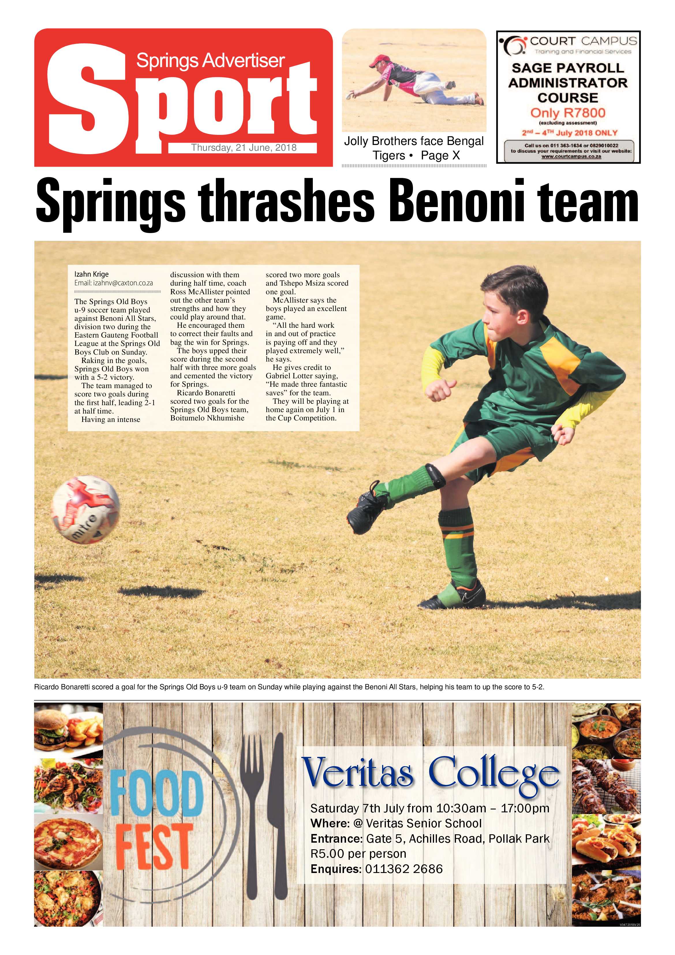 Springs Advertiser 21 June 2018 page 20