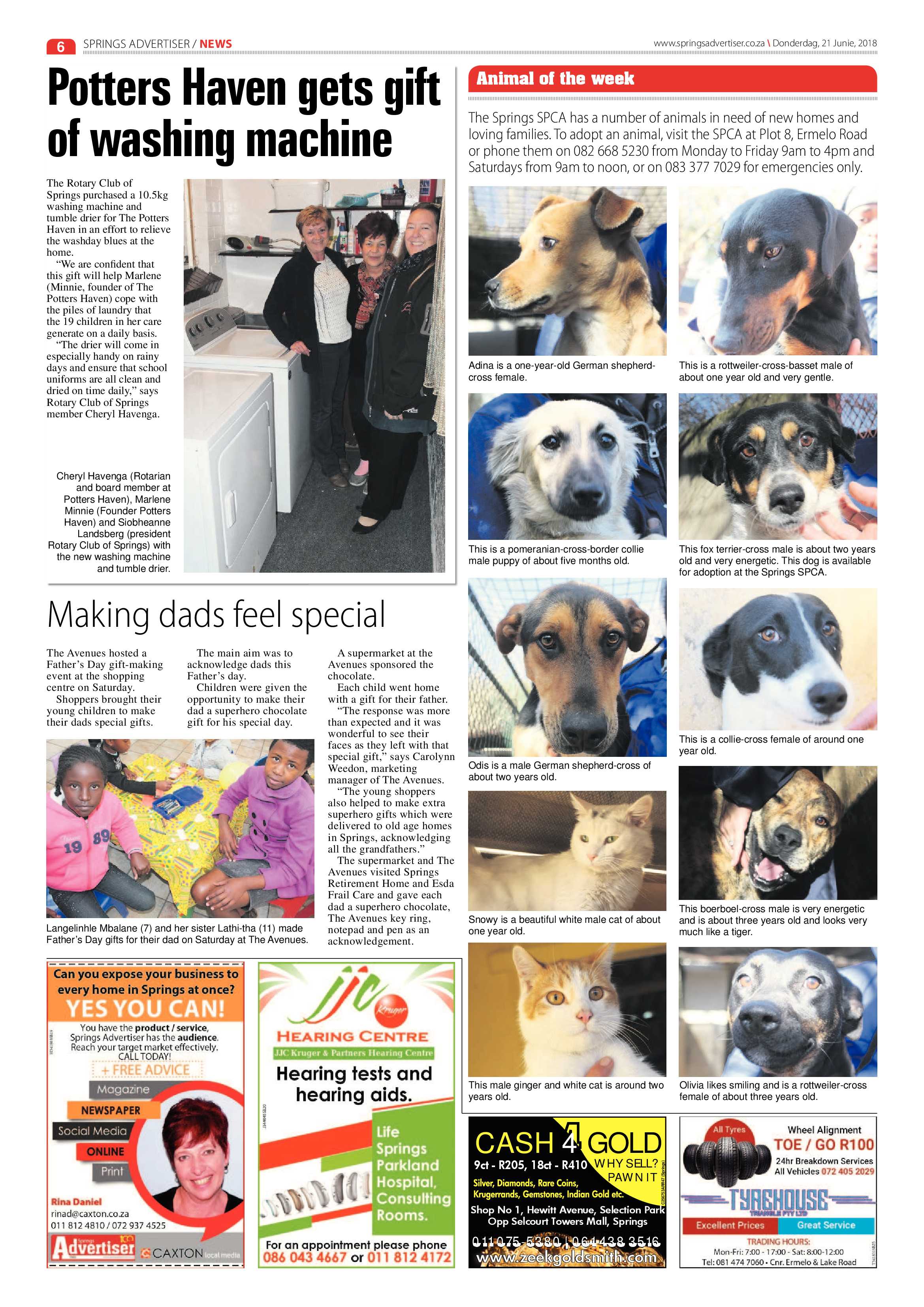 Springs Advertiser 21 June 2018 page 6
